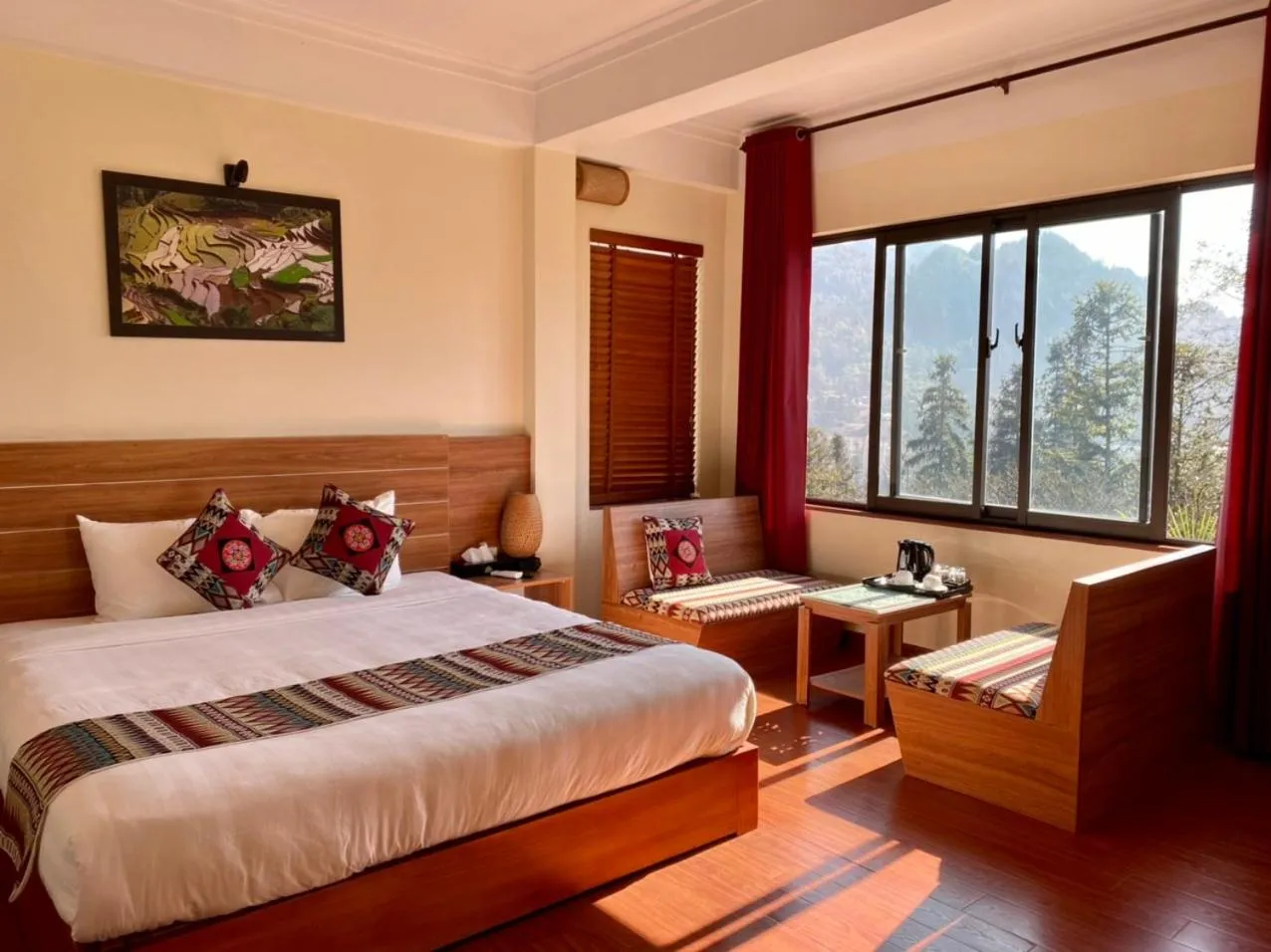 Photo of the whole room, Bed in Sapa Garden Hotel