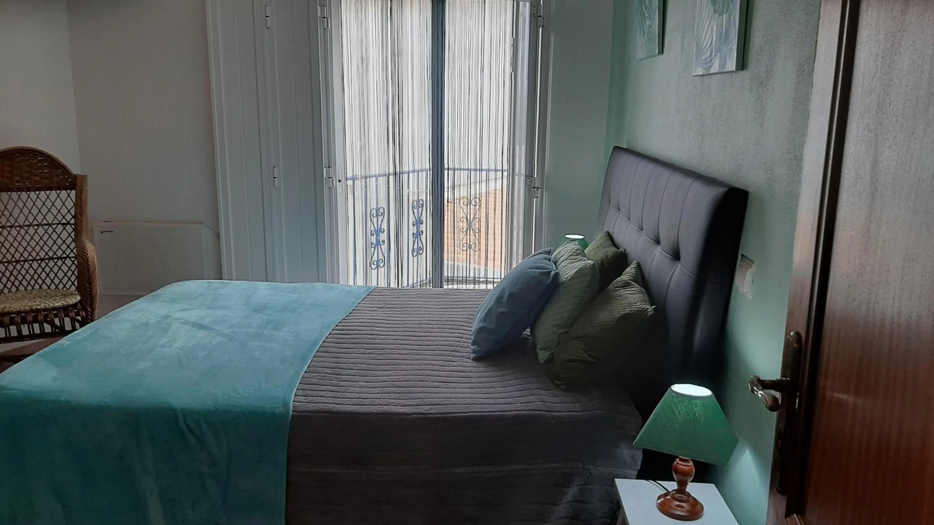 Bed in OCEANUS ROOM With private kitchen, bathroom and terrace 300m from the beach