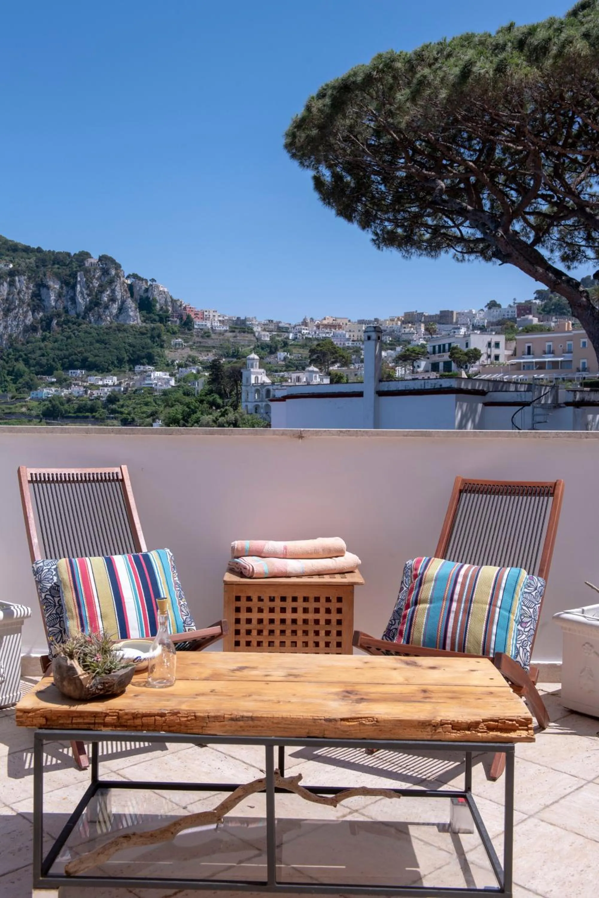 Patio in B&B Punta Vivara