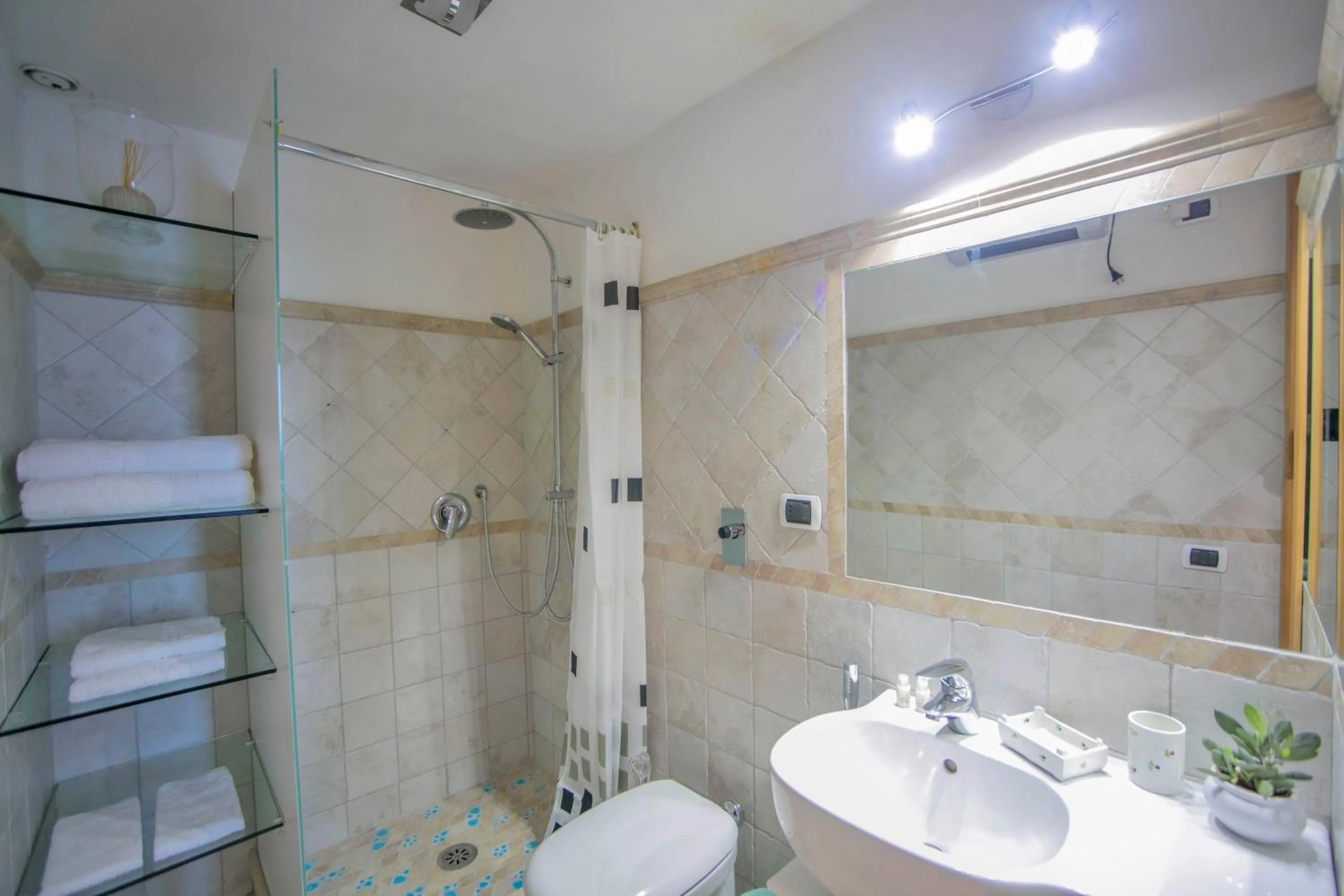 Shower in B&B Punta Vivara