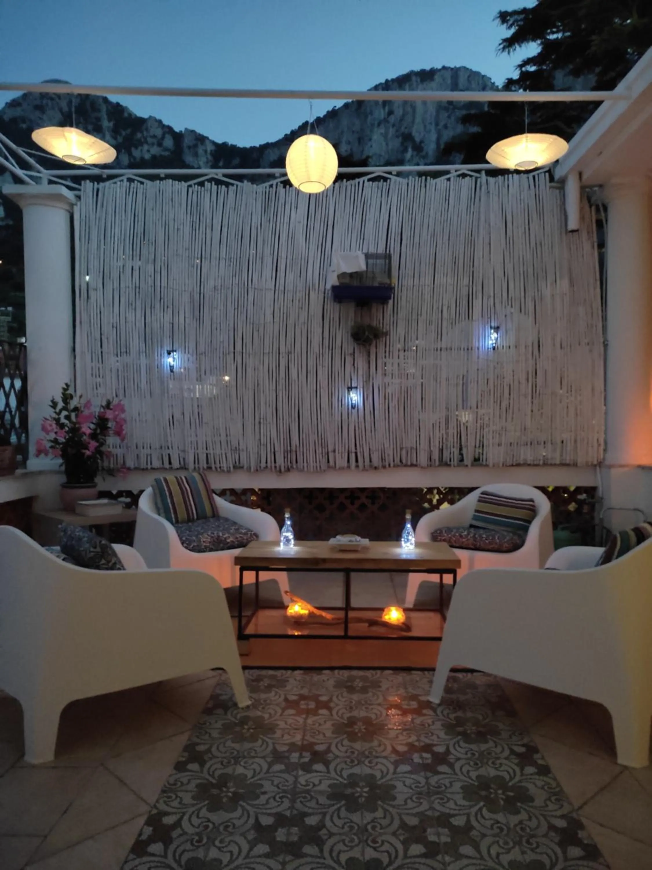 Patio in B&B Punta Vivara