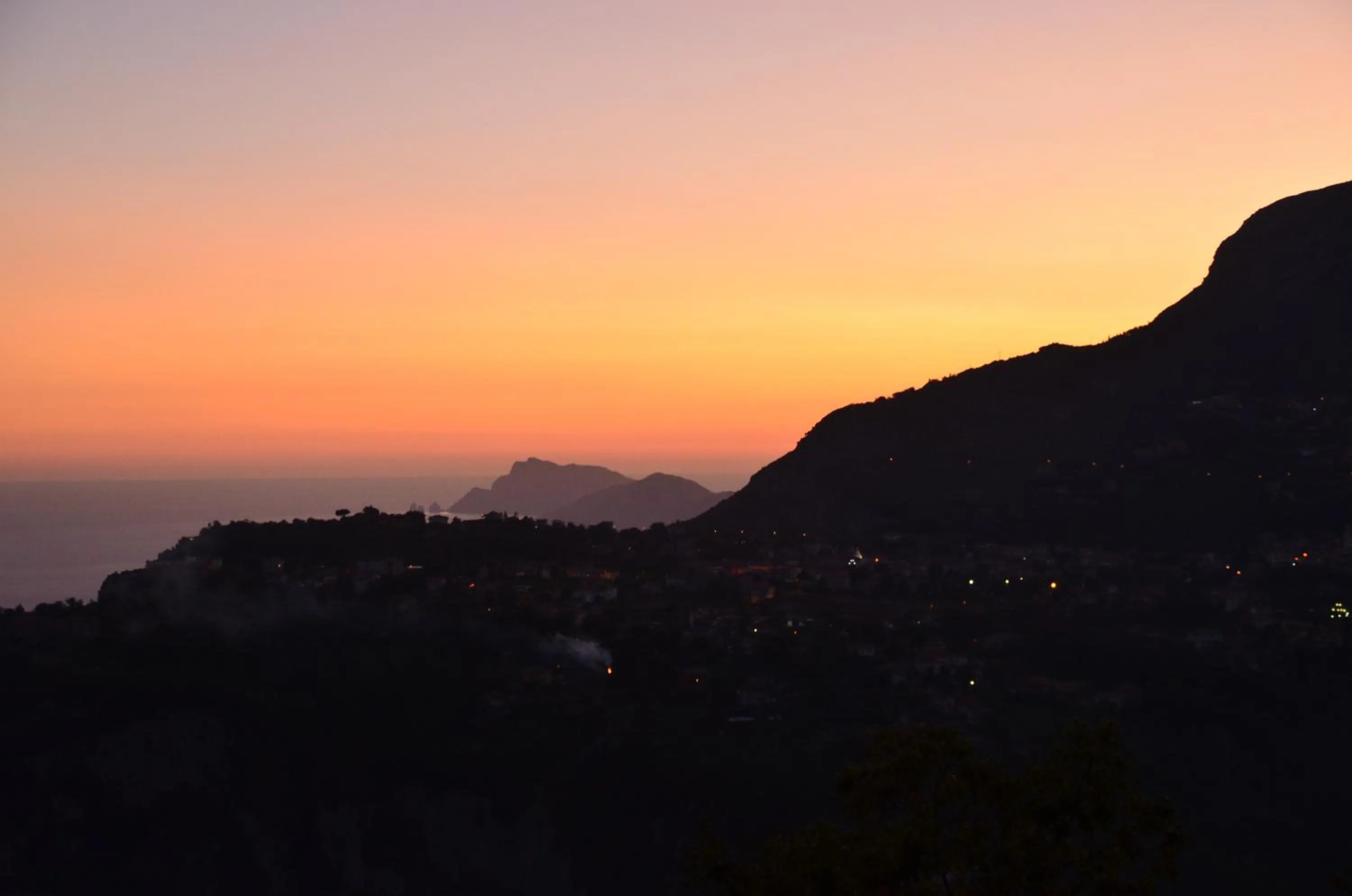 Sunset in B&B Villa Reginella