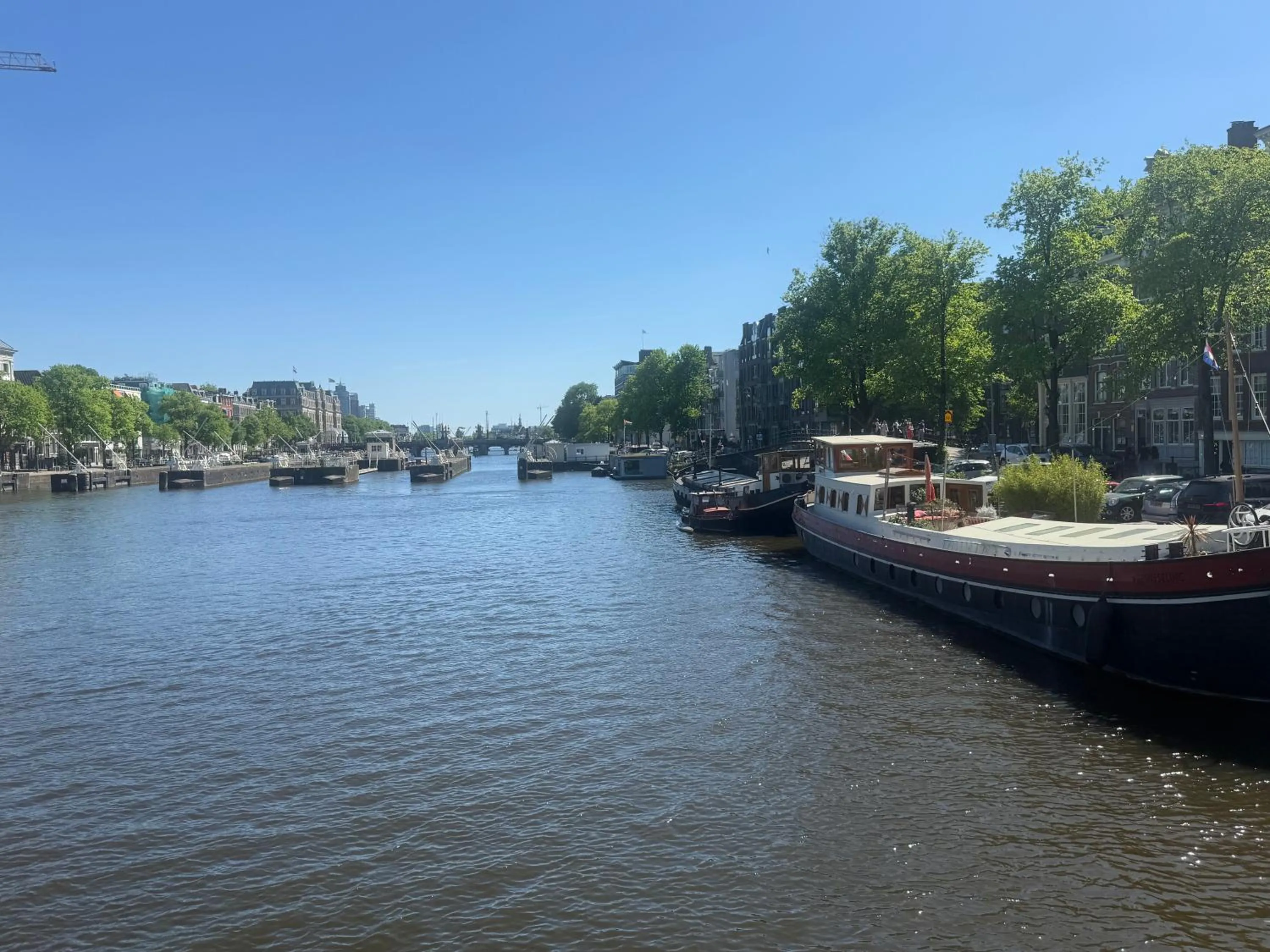 Natural landscape in JoyJoyJoy the Black Beauty ecolicious studio in a canal house with French balcony with view on the canals