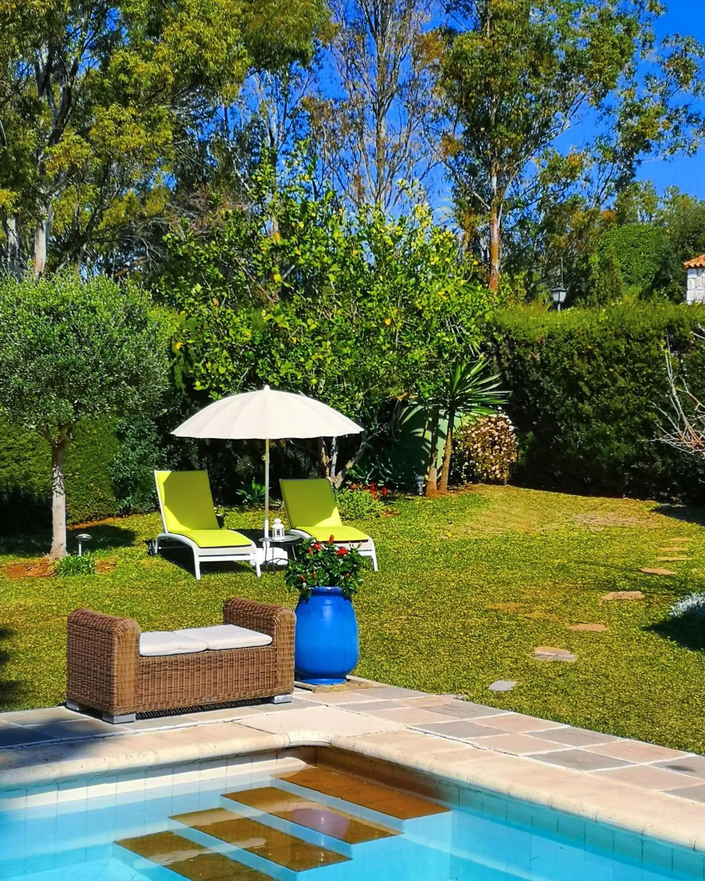 Garden, Swimming Pool in El Nácar Bed & Breakfast