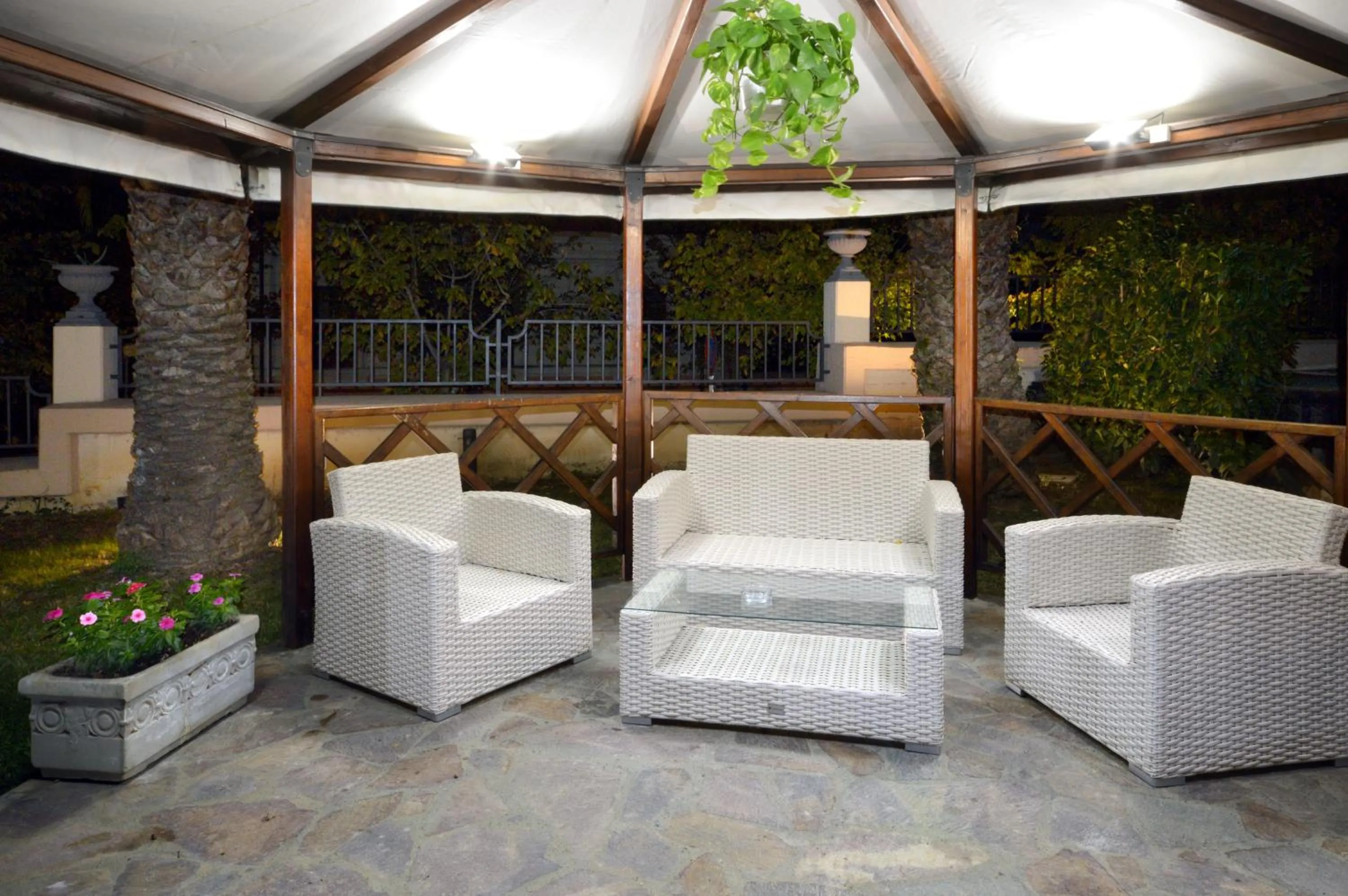 Patio in Grand Hotel Vittoria