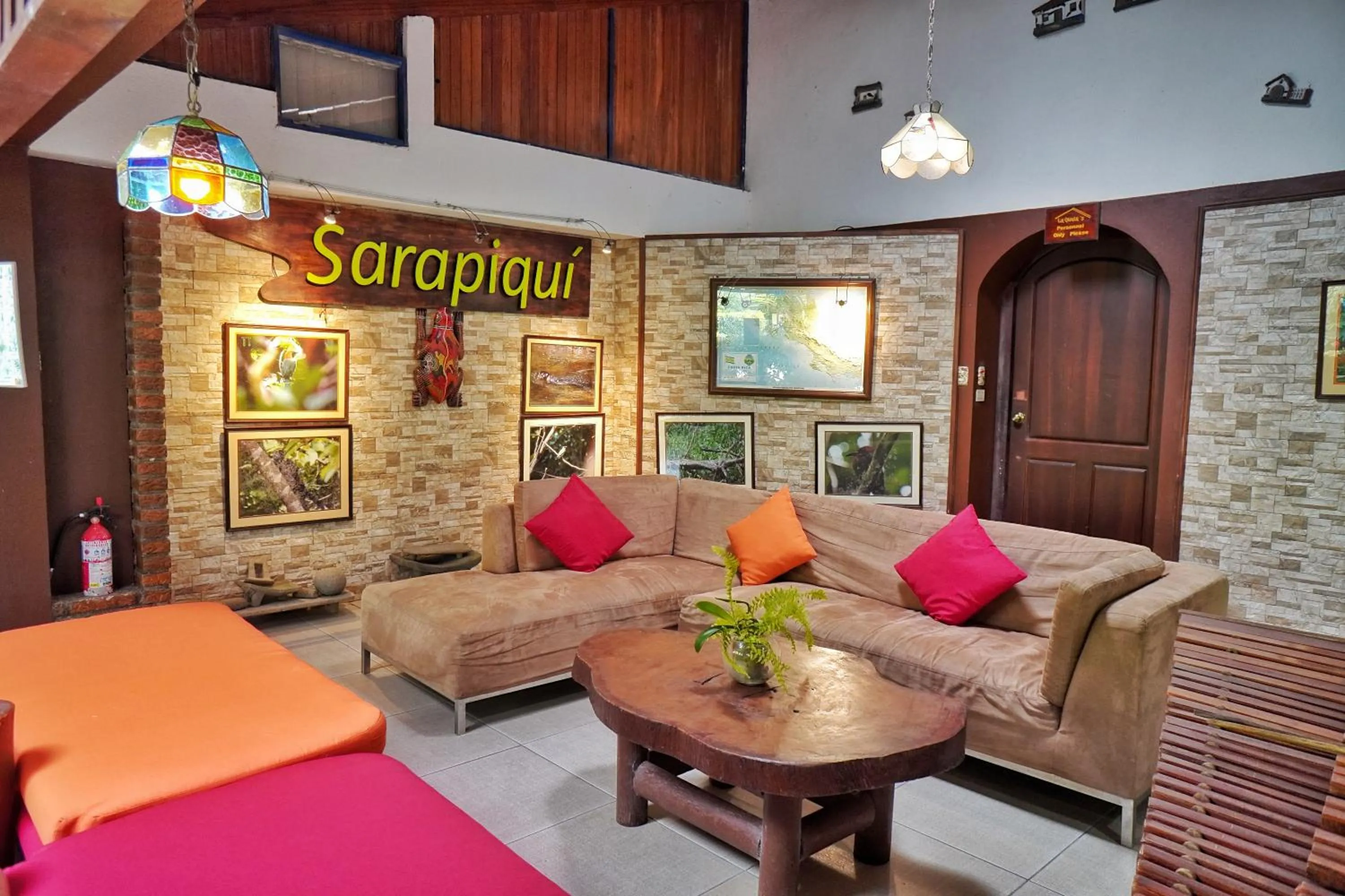 Lobby or reception in La Quinta Sarapiqui Lodge