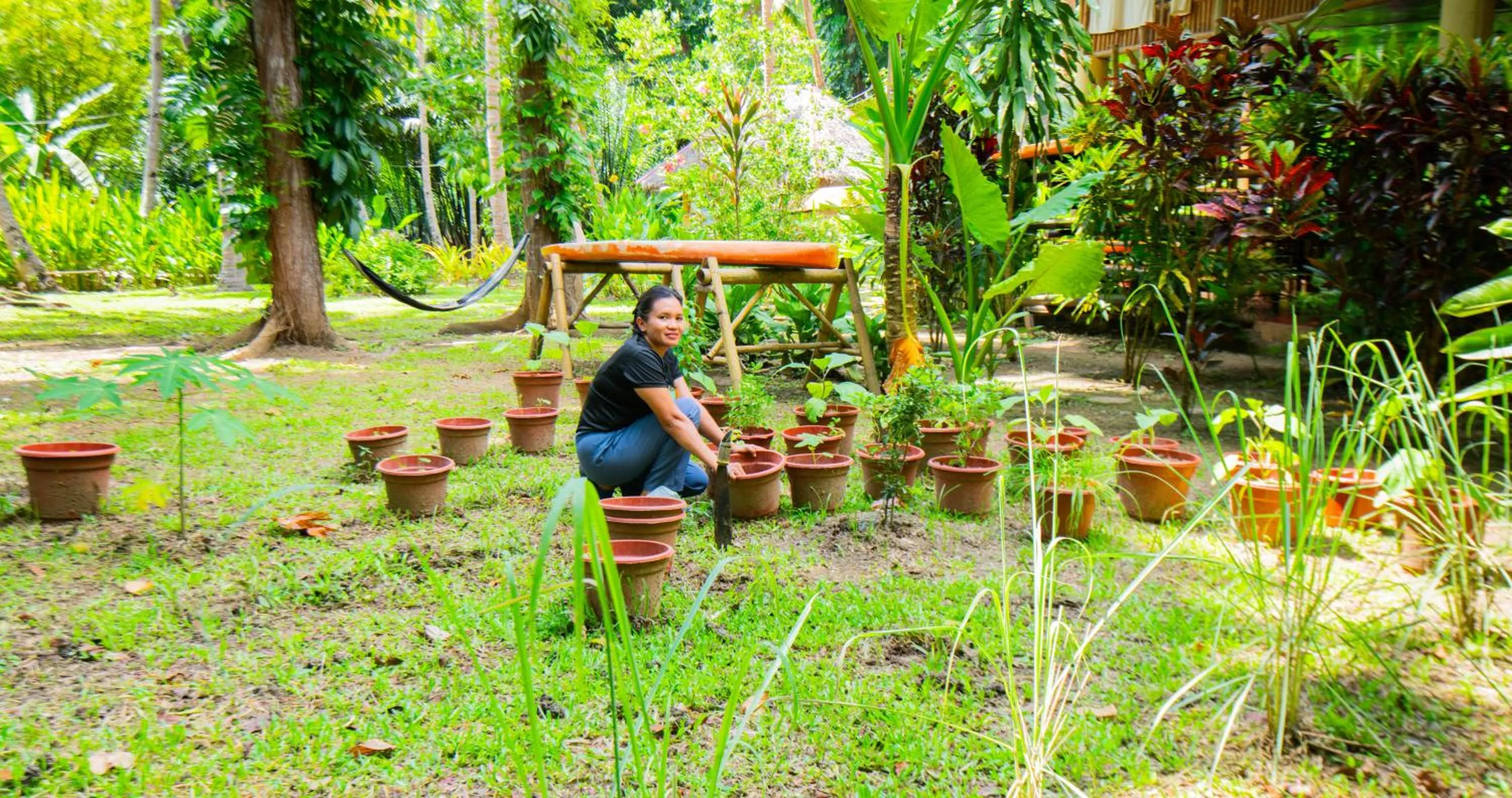 Garden in Water to Forest Ecolodge