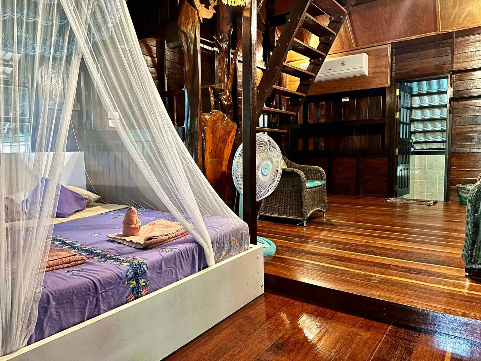 Bed in Sabai Corner Bungalows - SHA Extra Plus