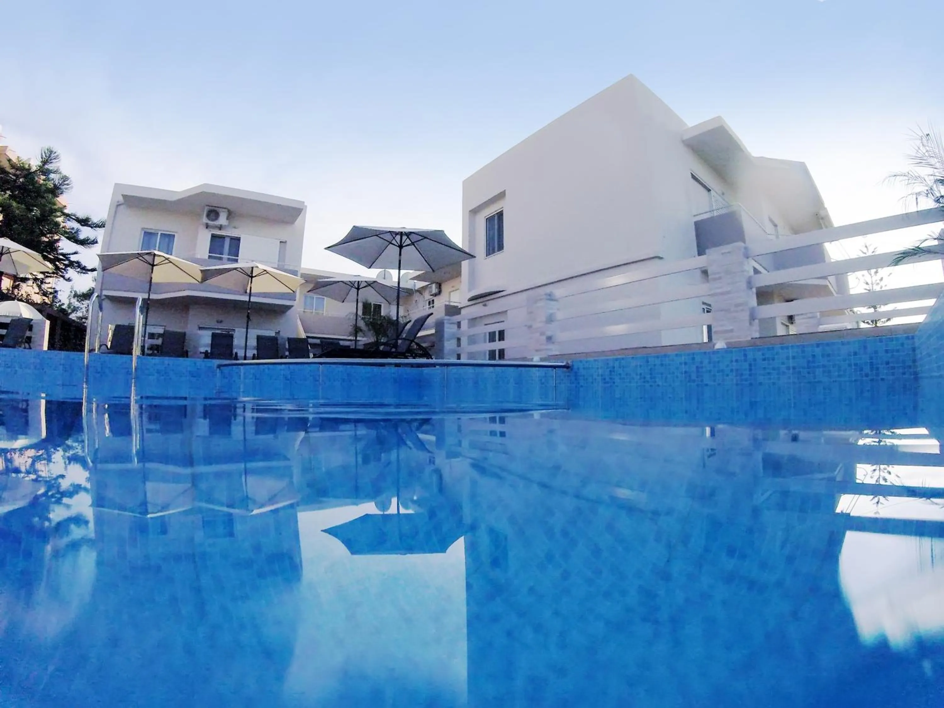 Swimming pool in Naiades Luxury Apartments