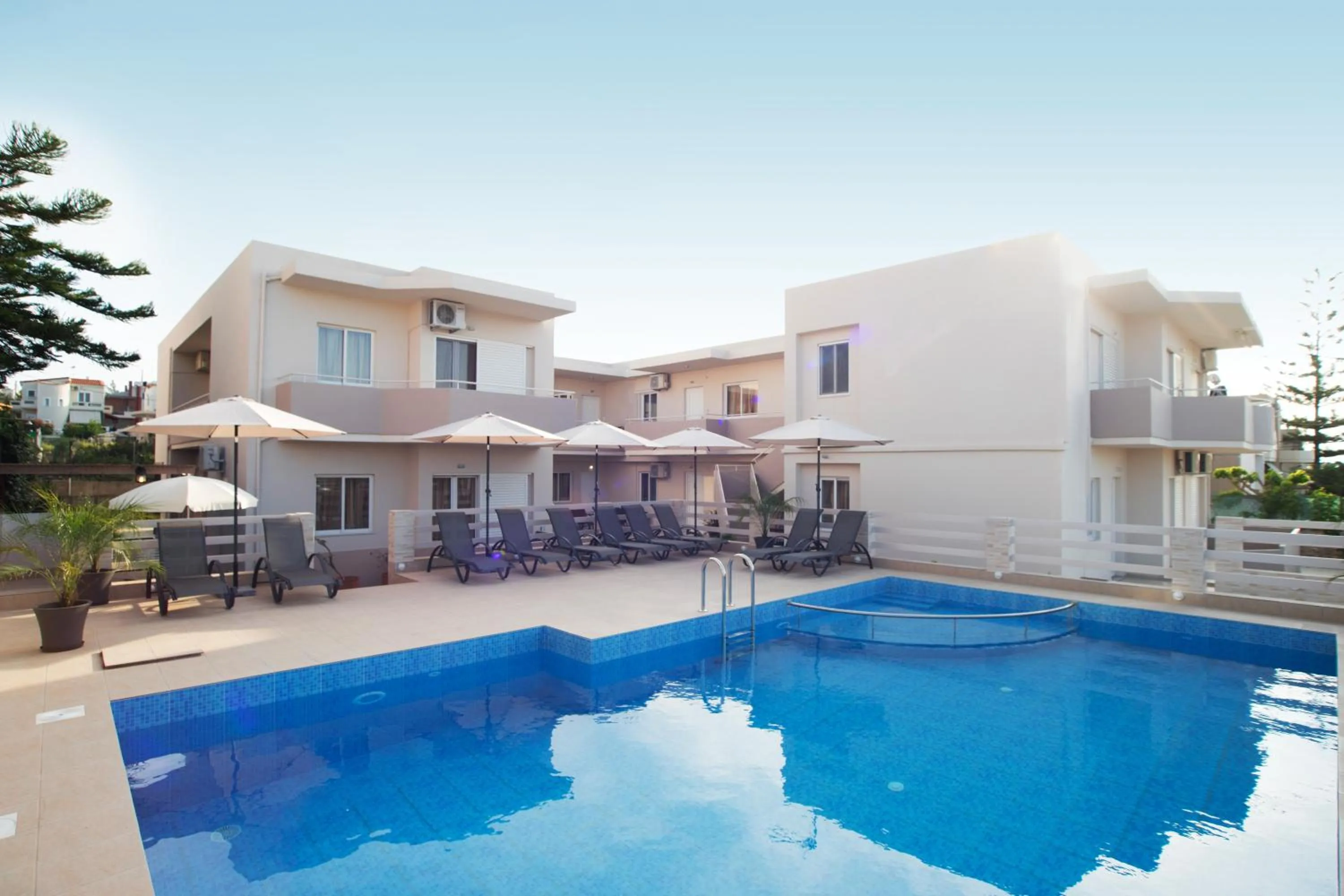 Swimming pool in Naiades Luxury Apartments