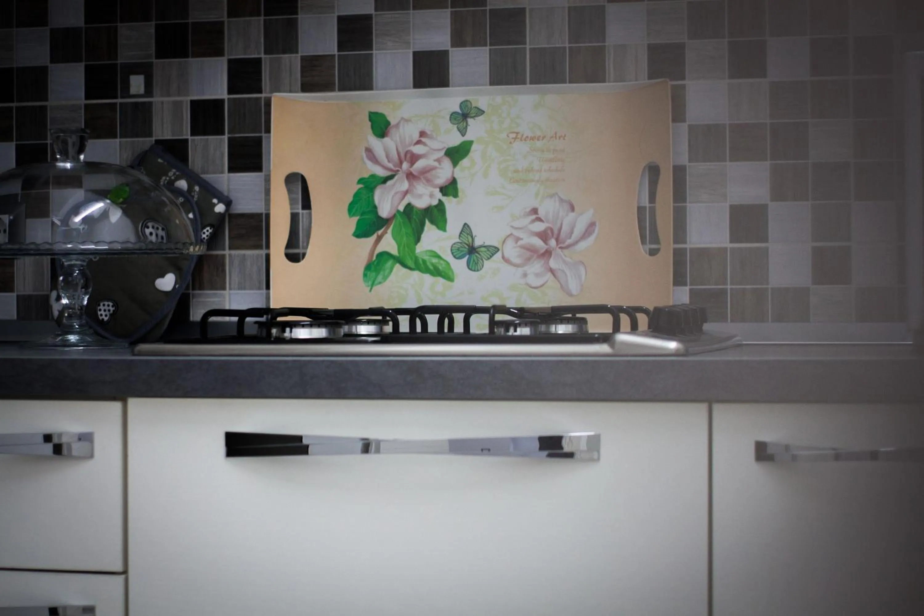 Communal kitchen in B&B La Piazzetta