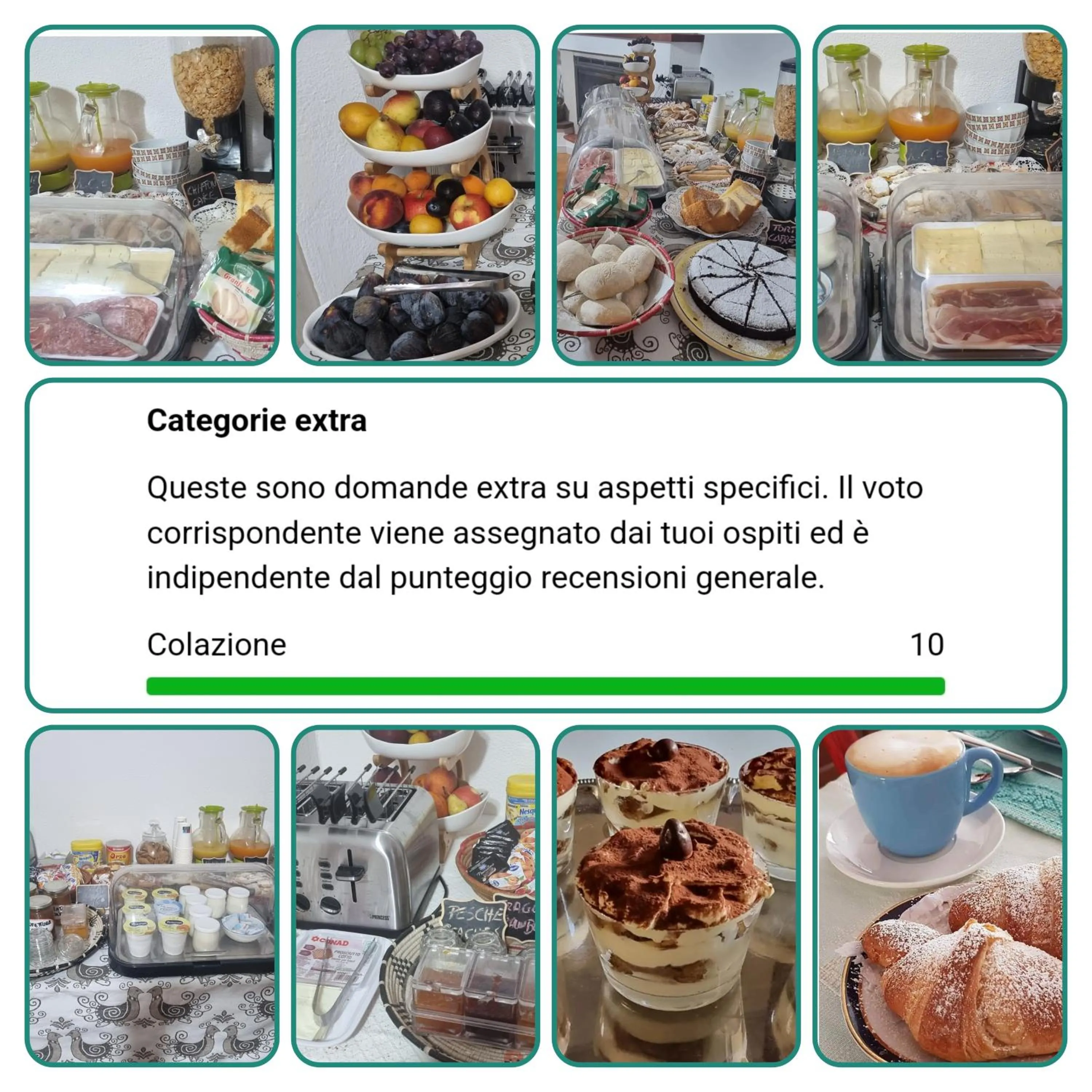 Breakfast in Il Piccolo Giardino rooms & breakfast