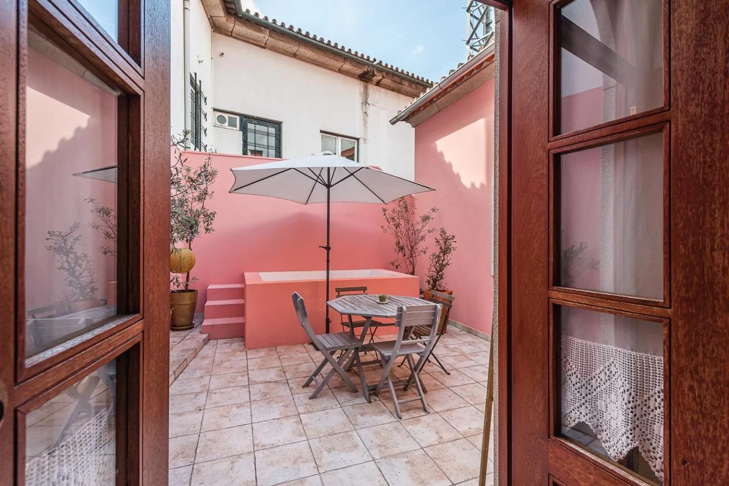 Patio in Praça Guest House