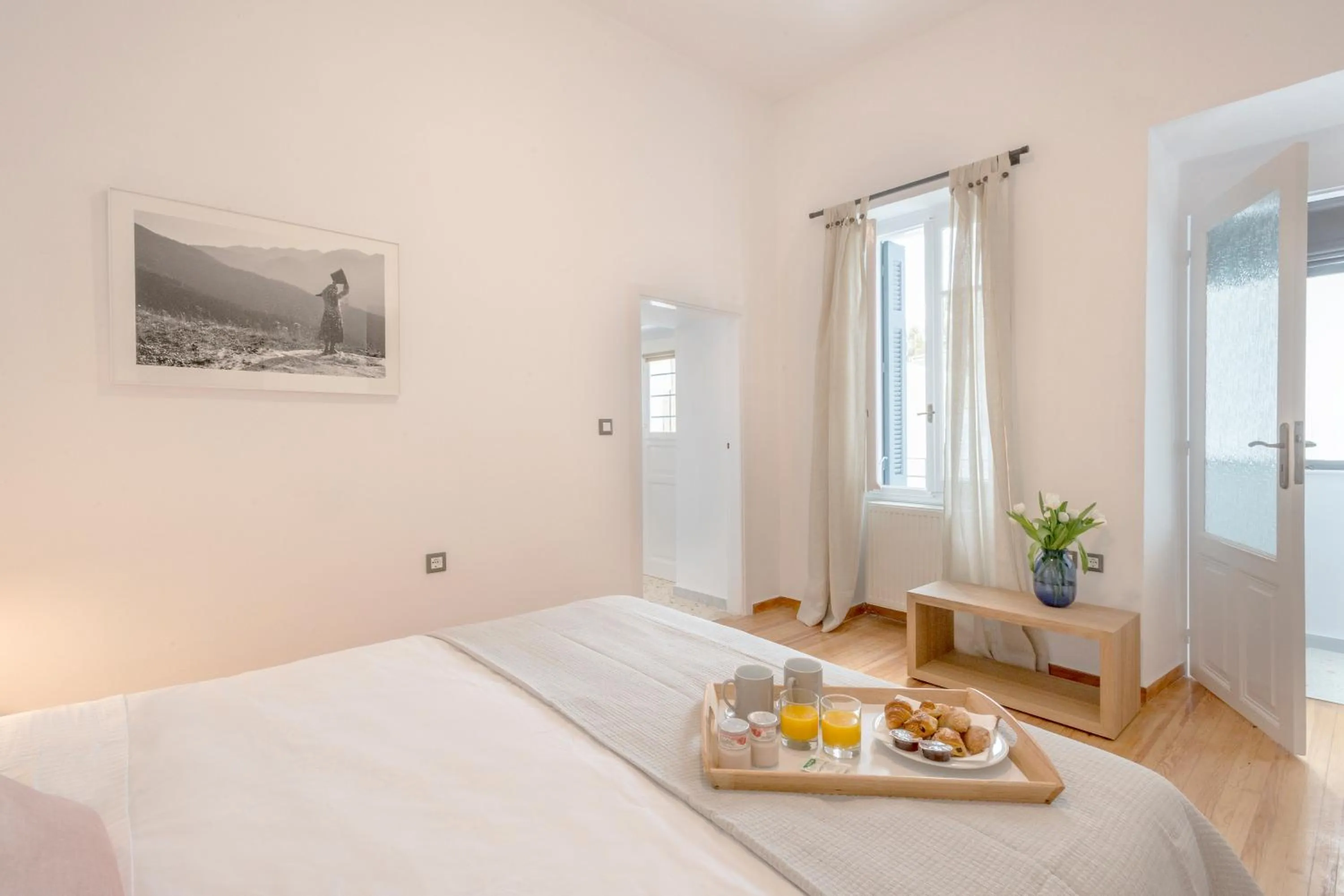 Bedroom, Bed in Athens Residence Apartments