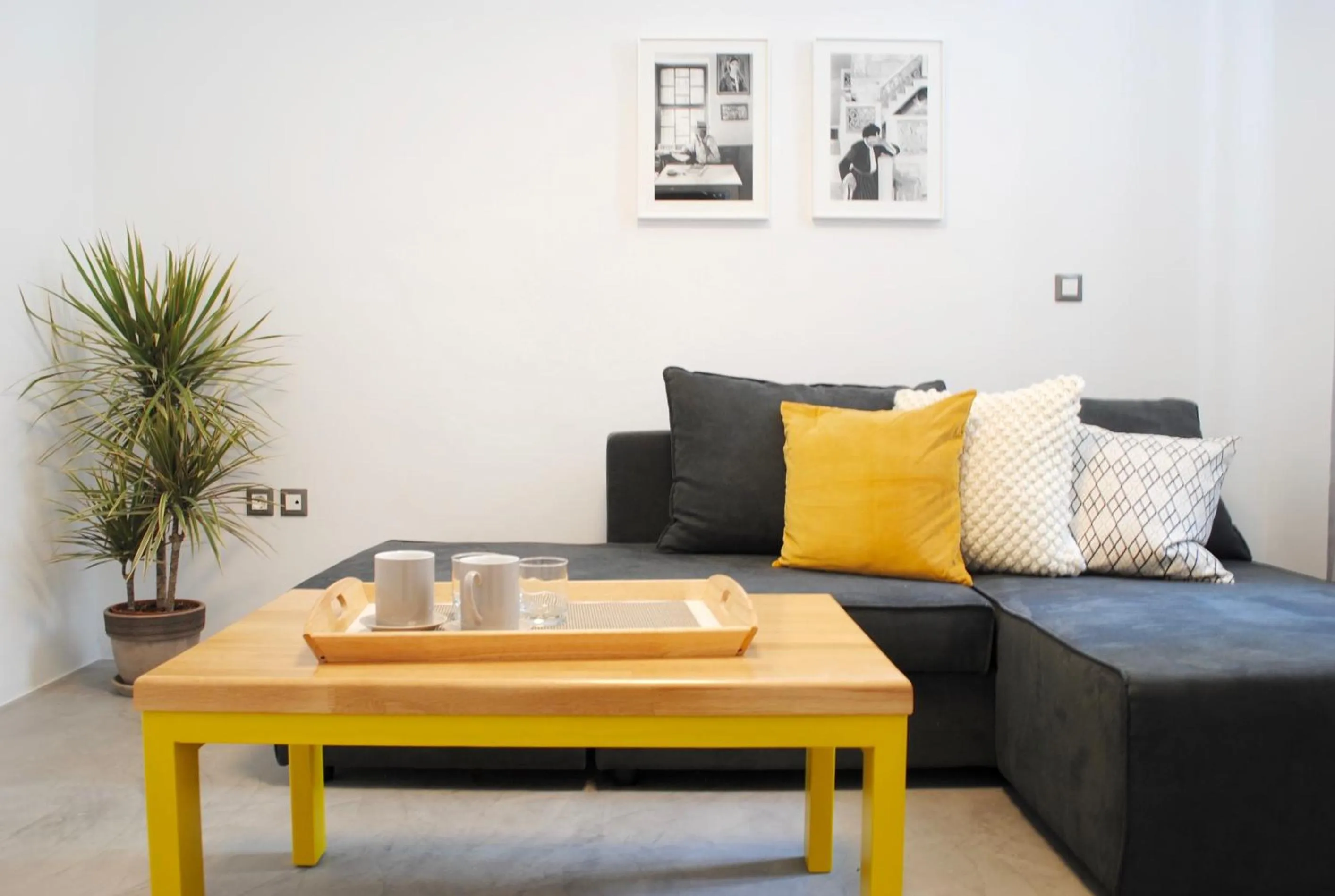 Living room in Athens Residence Apartments