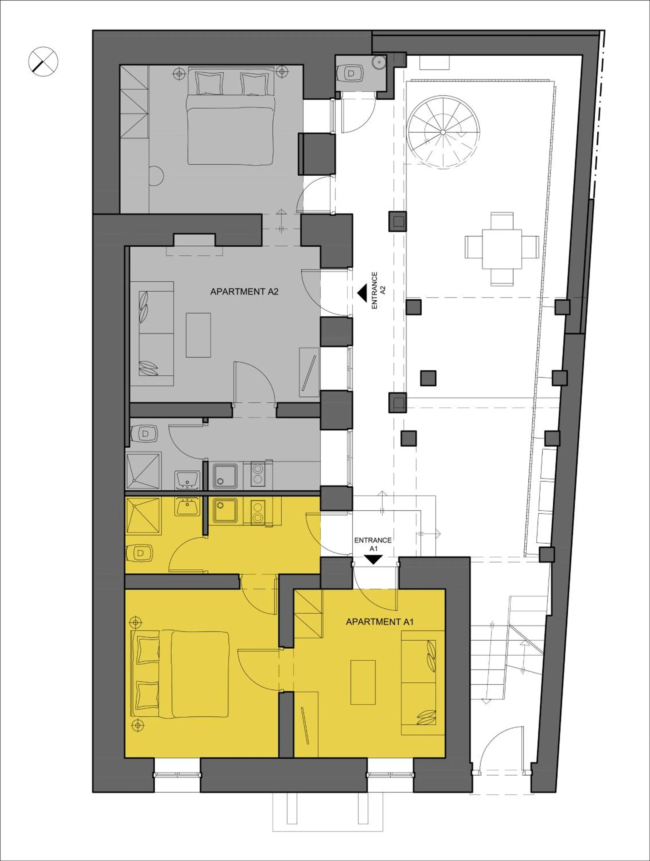 Floor plan in Athens Residence Apartments