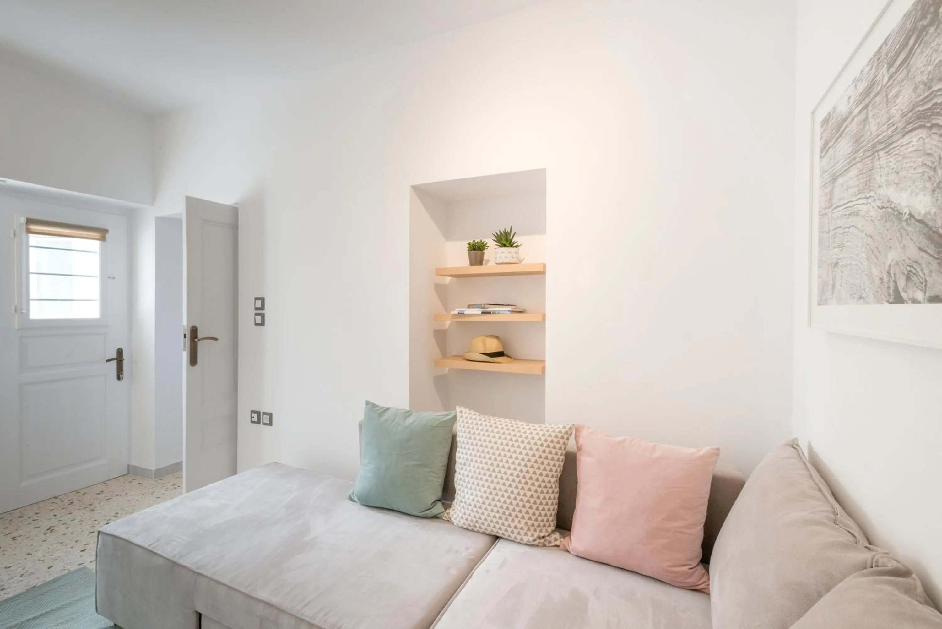 Living room in Athens Residence Apartments