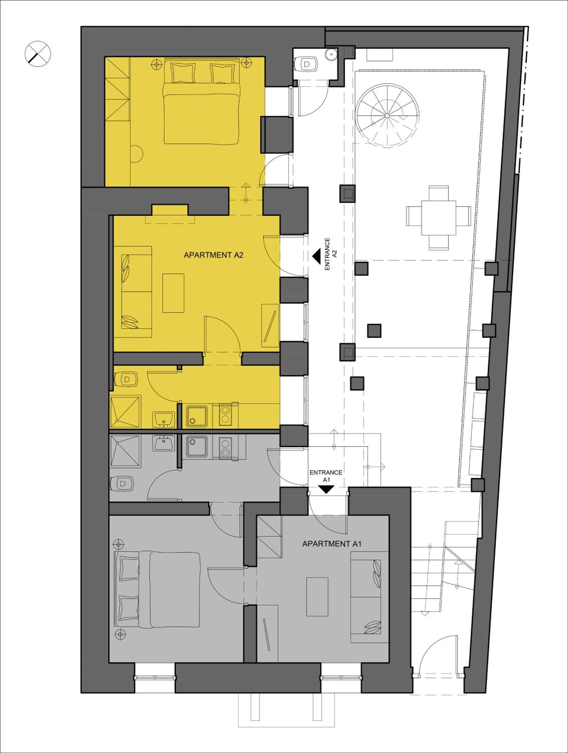 Floor plan in Athens Residence Apartments