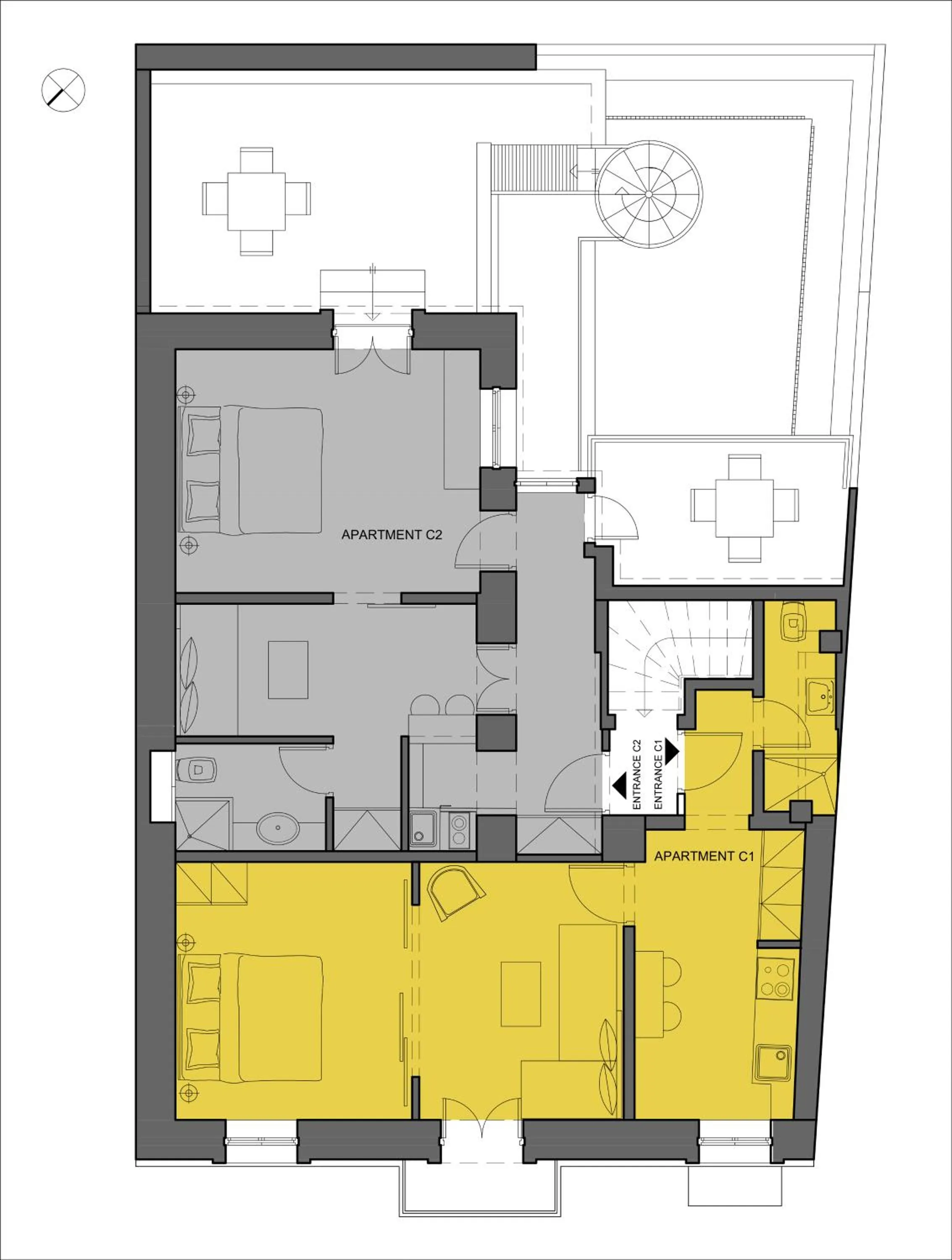Floor plan in Athens Residence Apartments