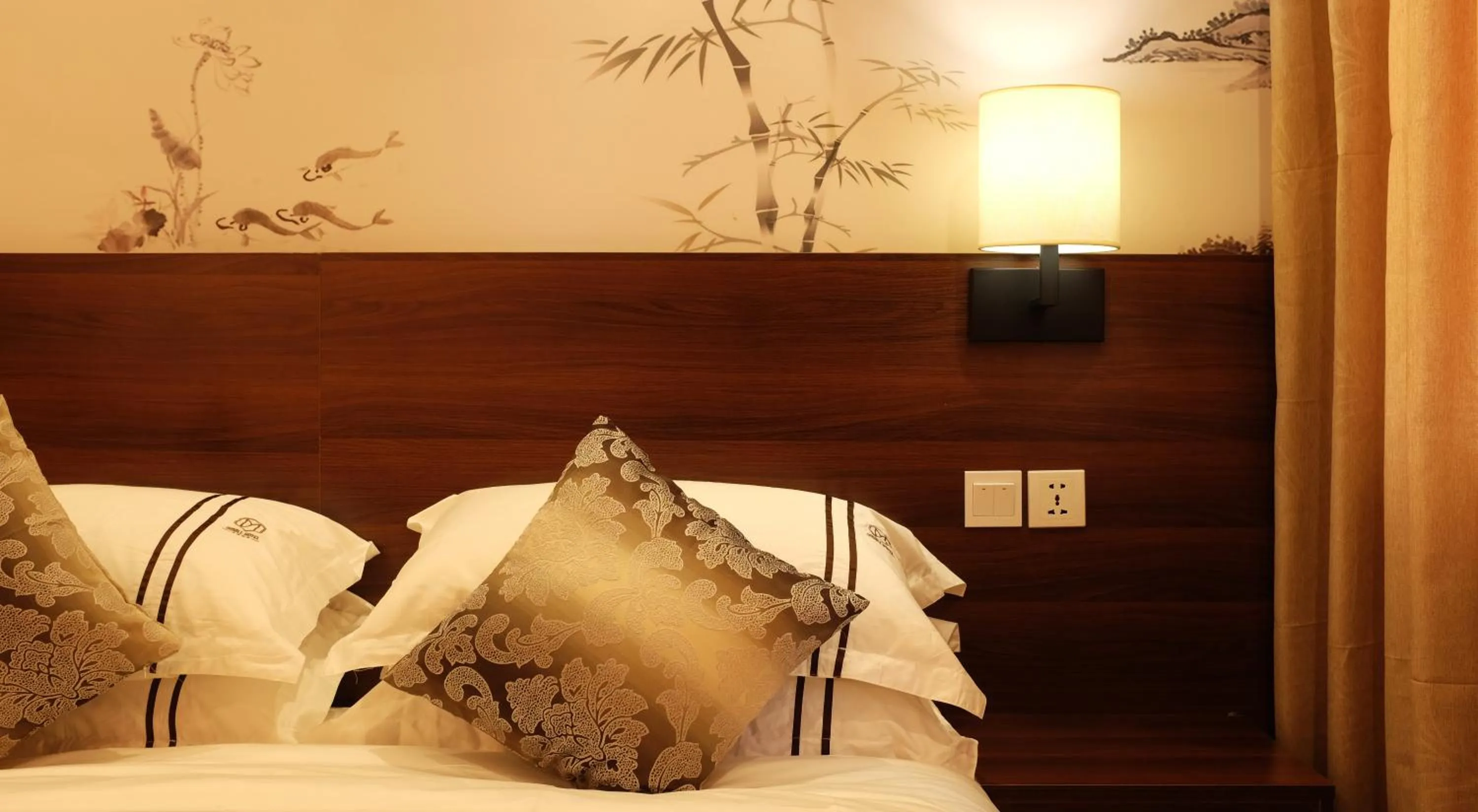 Decorative detail, Bed in Dmall Hotel