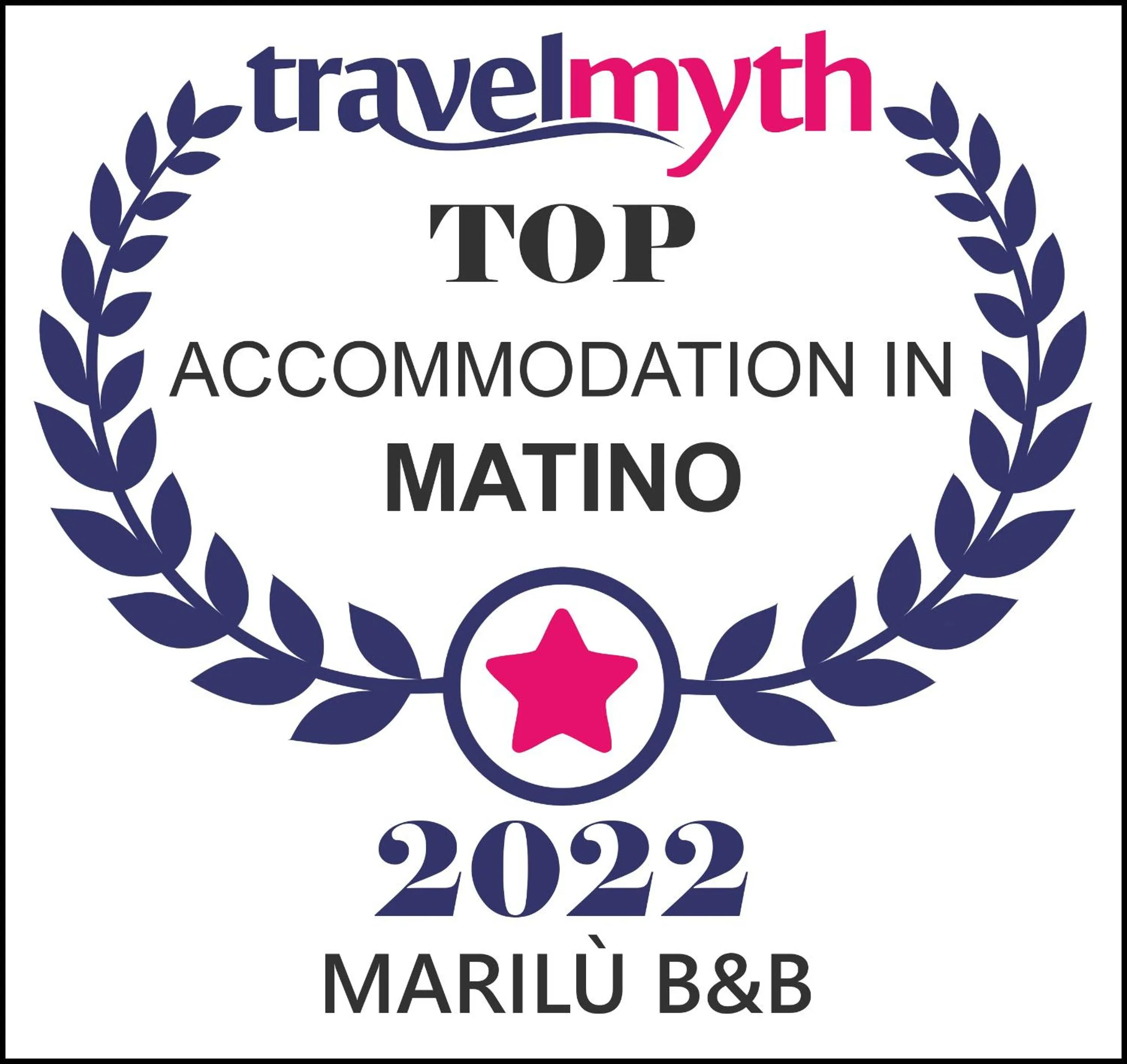 Certificate/Award in Marilù B&B