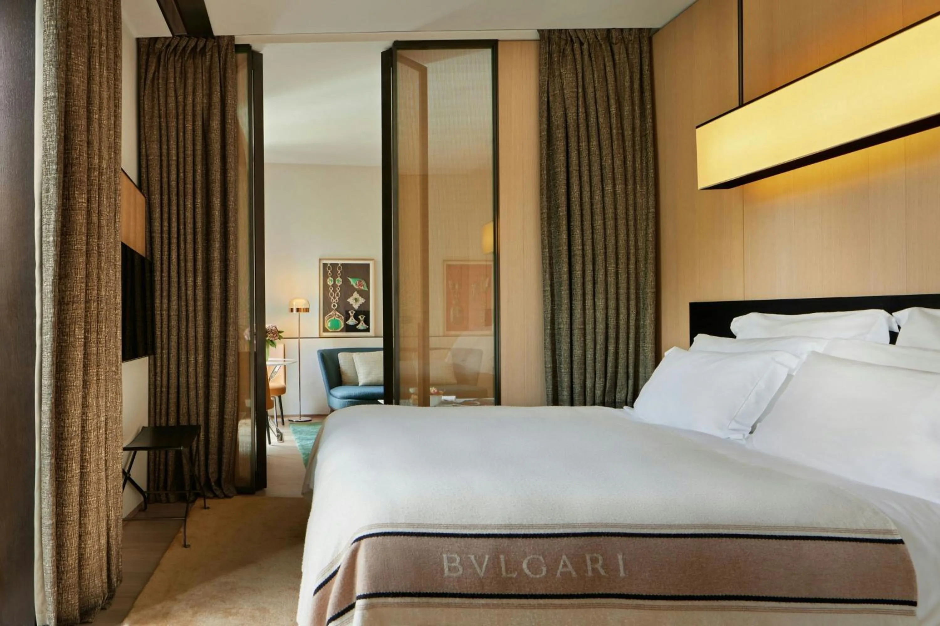 Bedroom, Bed in Bvlgari Hotel Milano