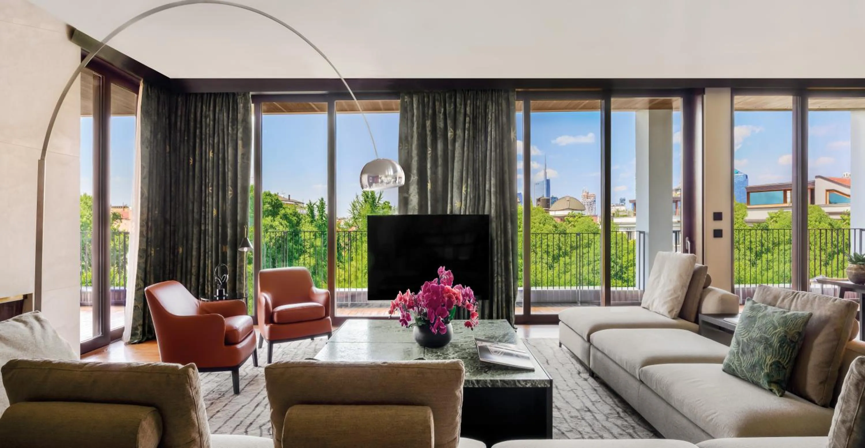 Living room in Bvlgari Hotel Milano