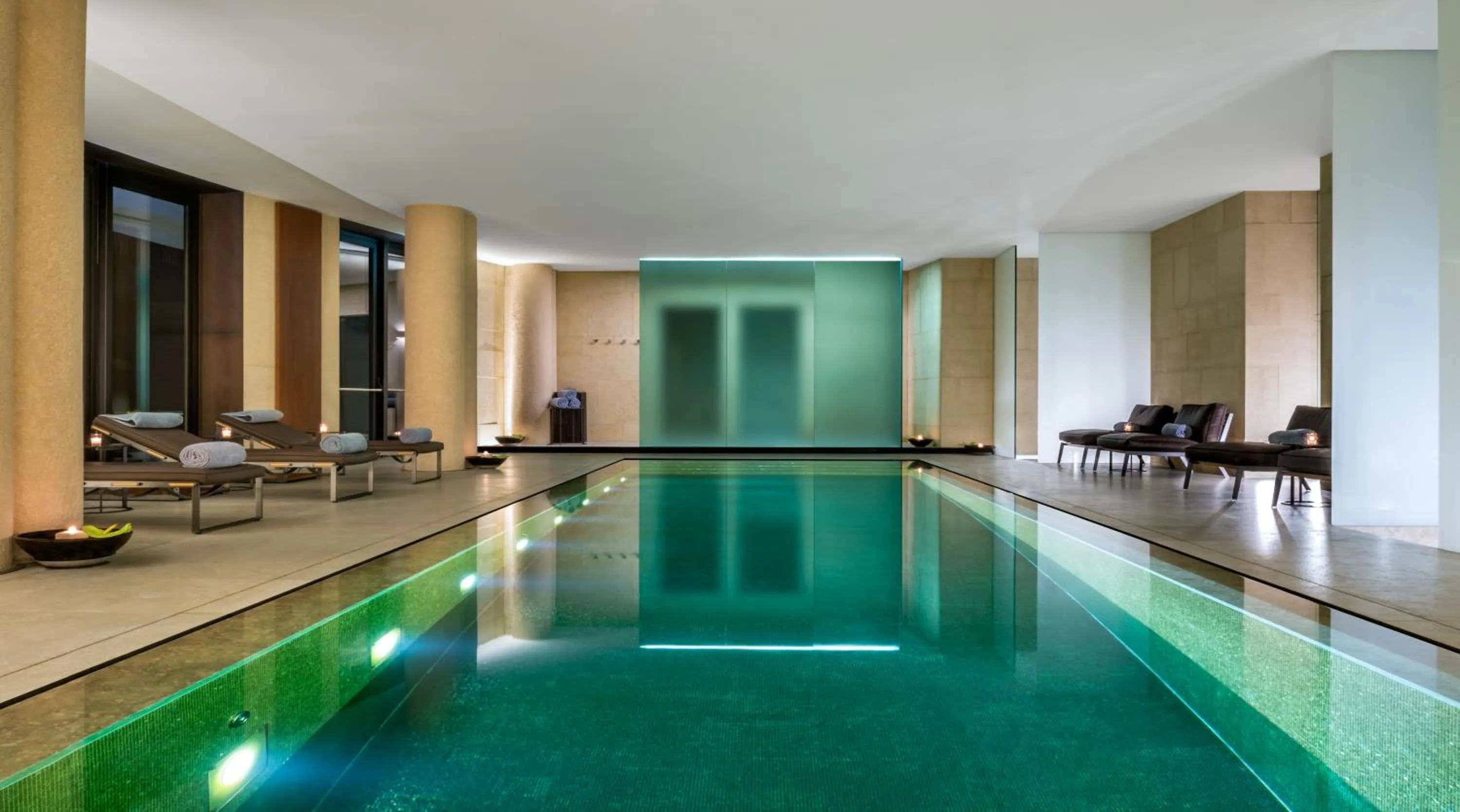 Swimming pool in Bvlgari Hotel Milano