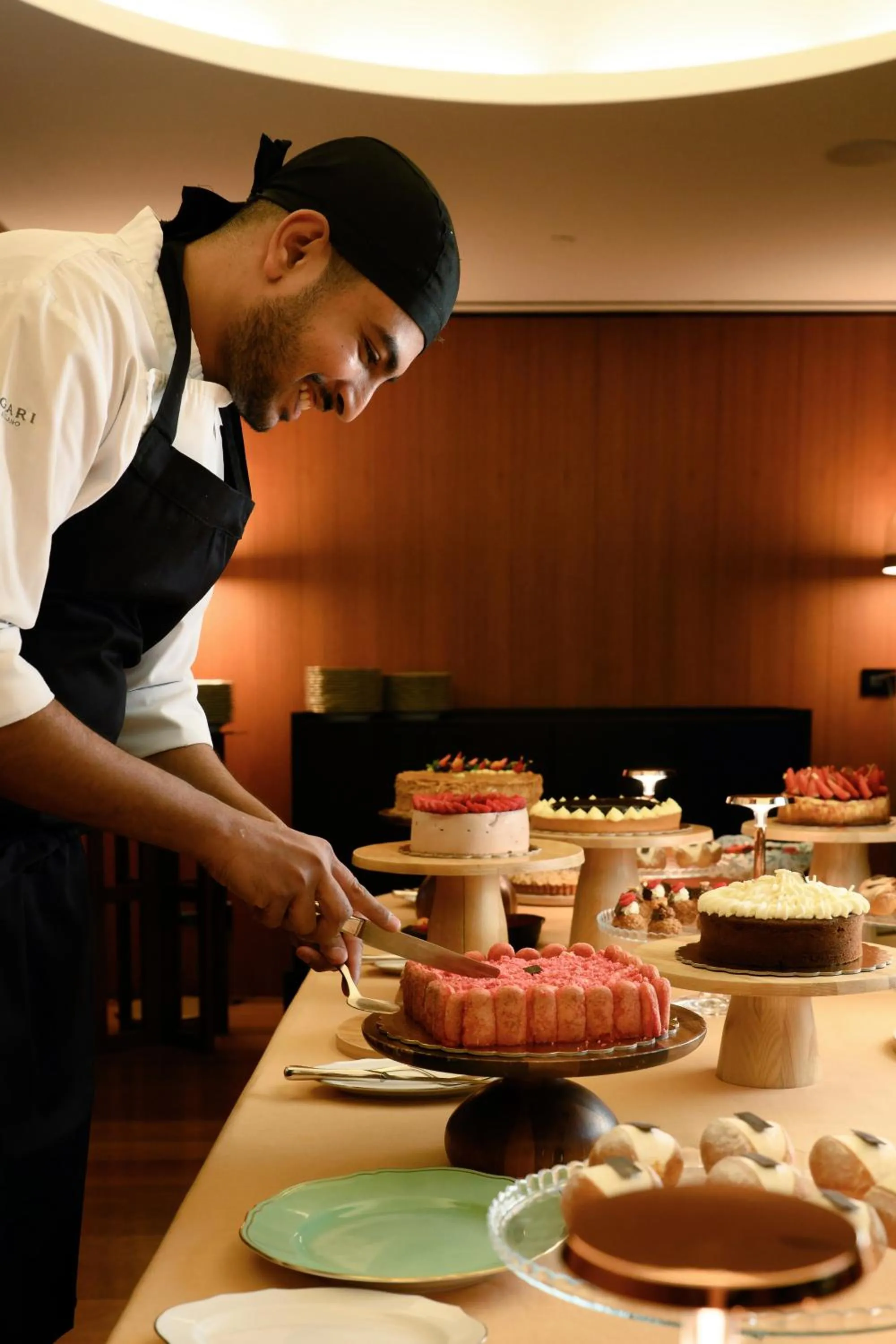 Decorative detail in Bvlgari Hotel Milano