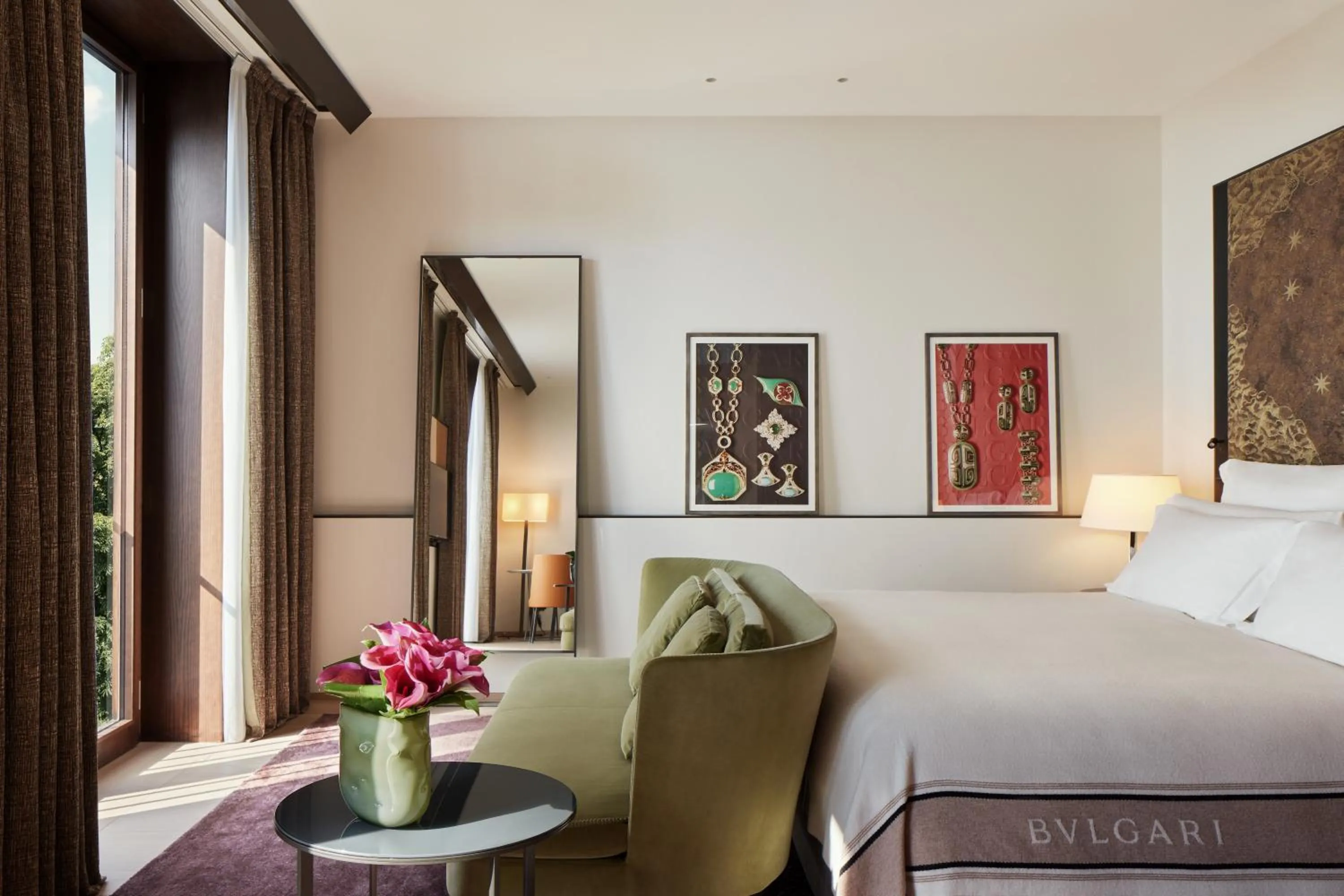 Bedroom, Bed in Bvlgari Hotel Milano