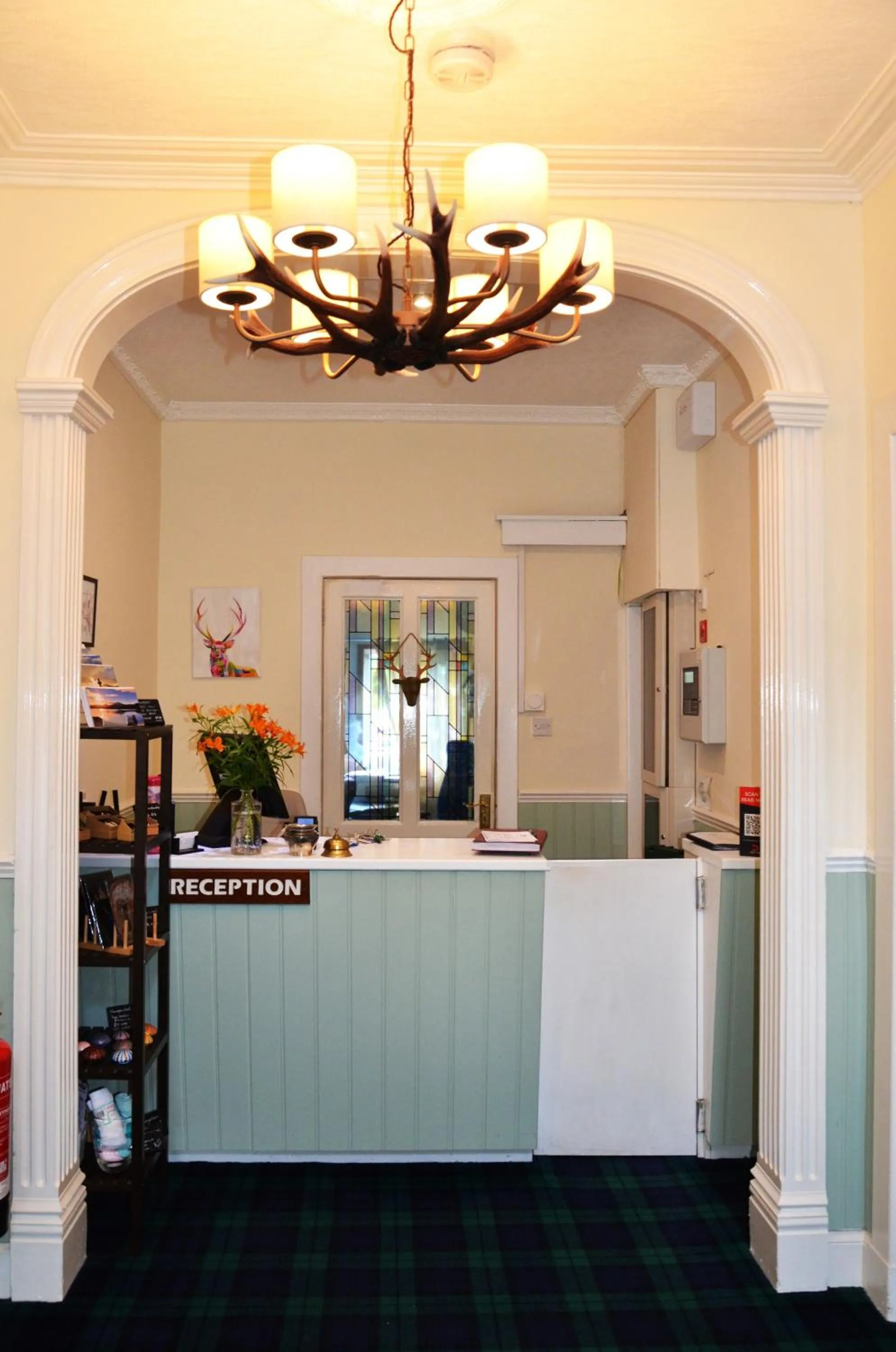 Lobby or reception in Atholl House Skye