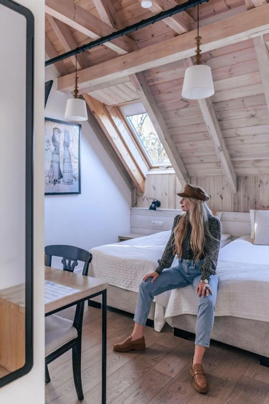 Guests, Bed in Łubinowe Wzgórze Dom II