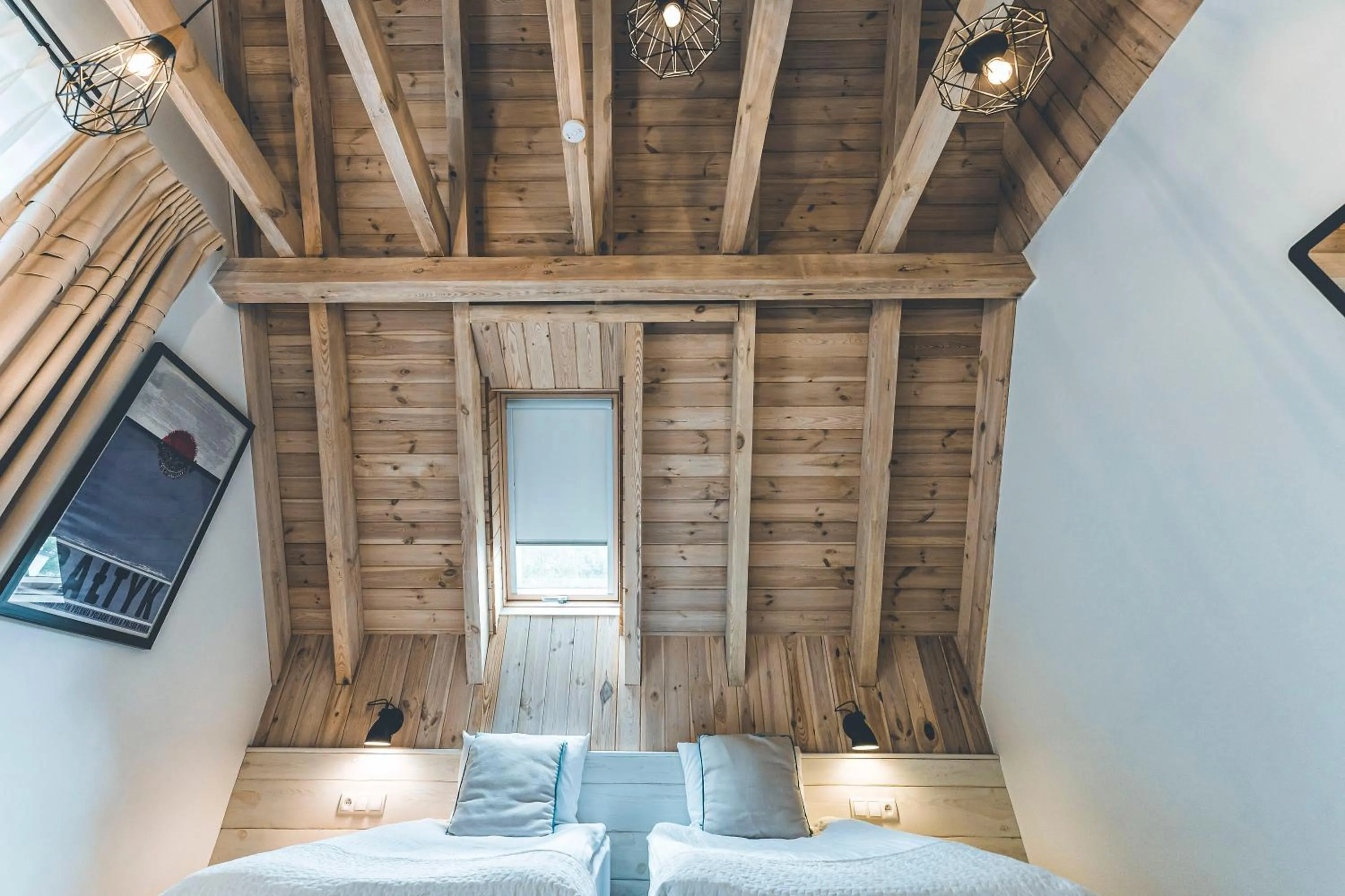 Photo of the whole room, Bed in Łubinowe Wzgórze Dom II