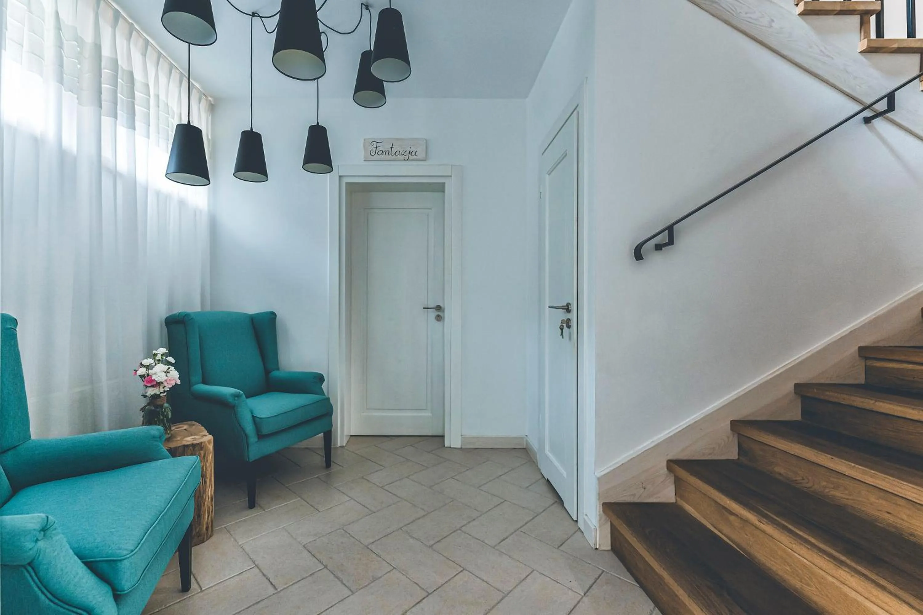 Lobby or reception in Łubinowe Wzgórze Dom II