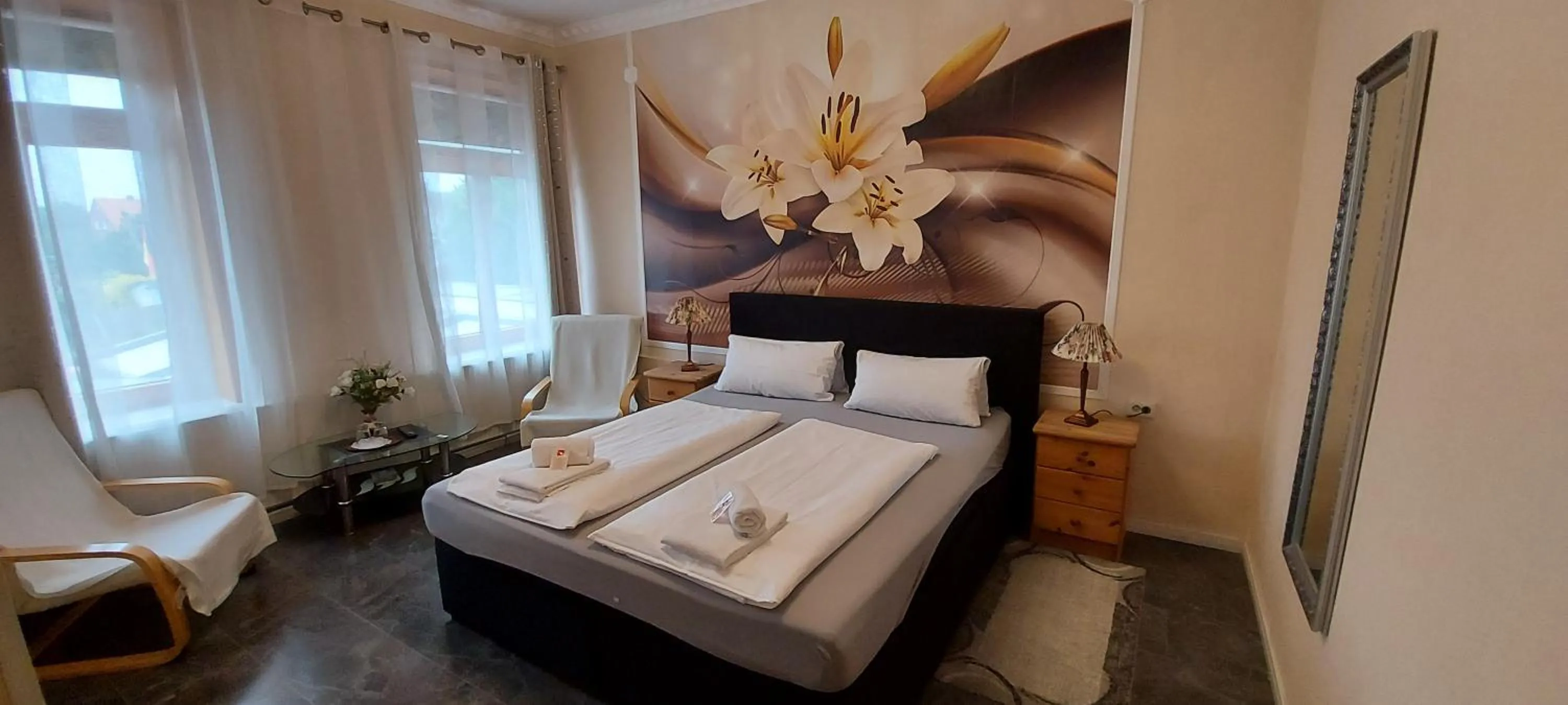 Bed in Hotel Restaurant Hellas