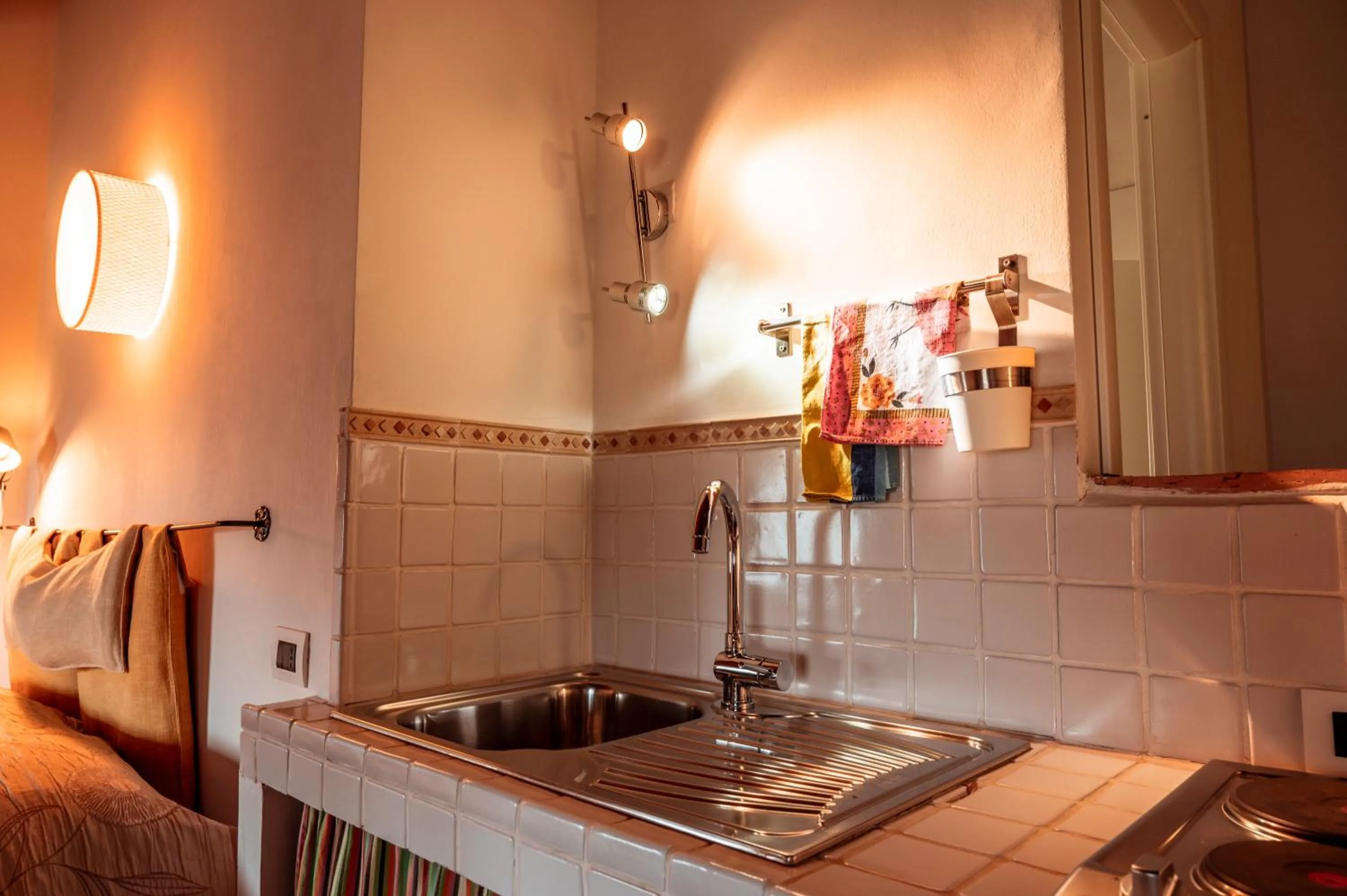 Kitchen or kitchenette in Locanda Persei