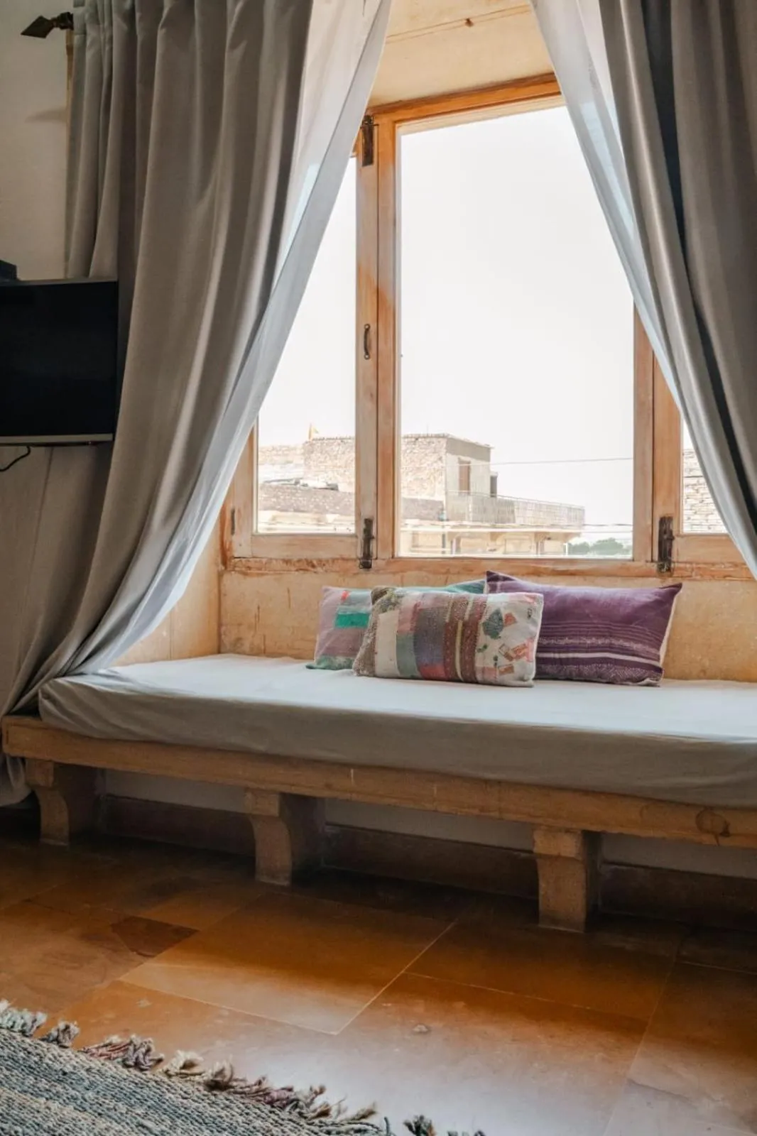 Balcony/Terrace, Bed in The Secret House - Adults Only Jaisalmer India