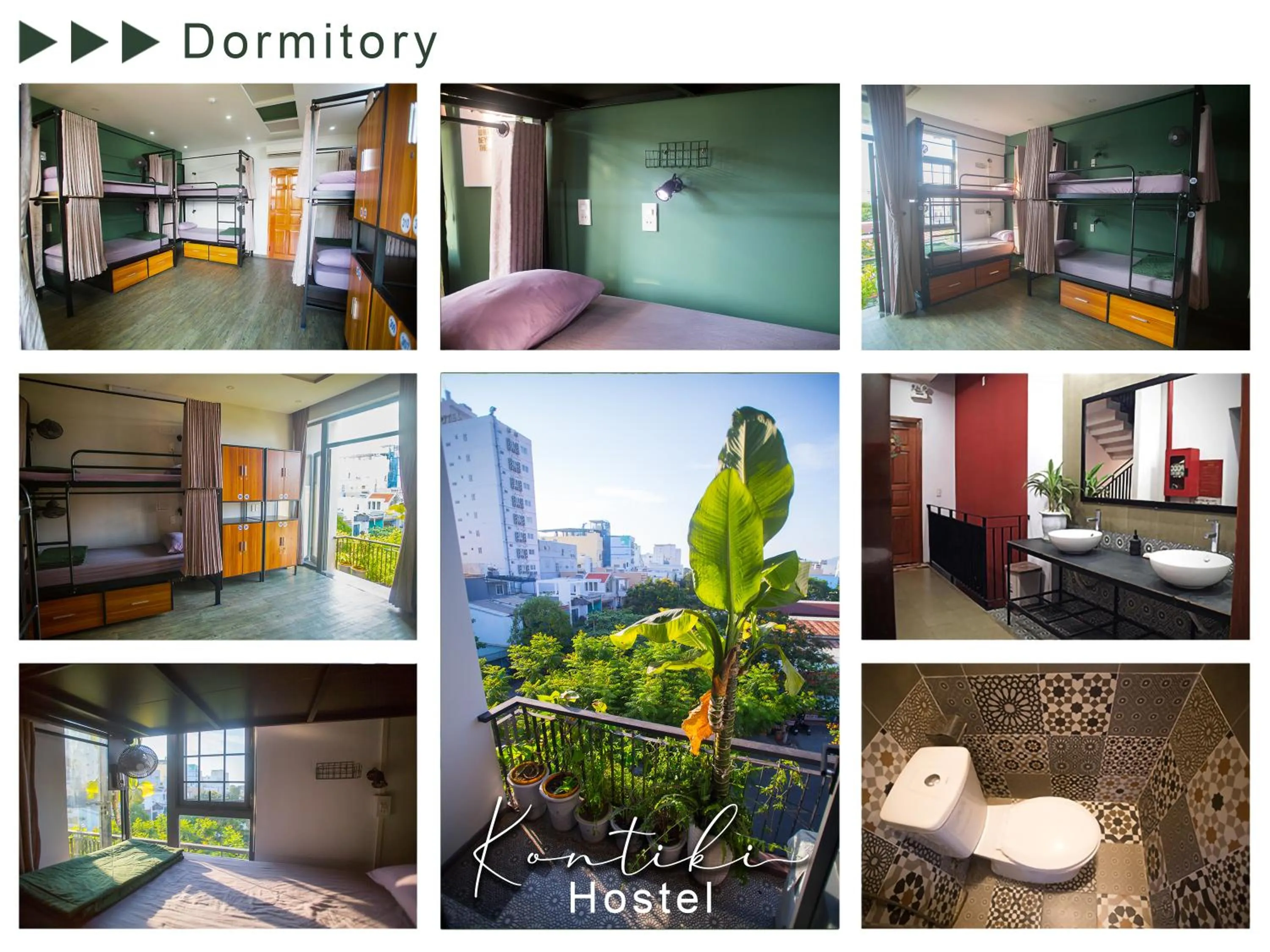 Bed in Kon-Tiki DaNang Hostel