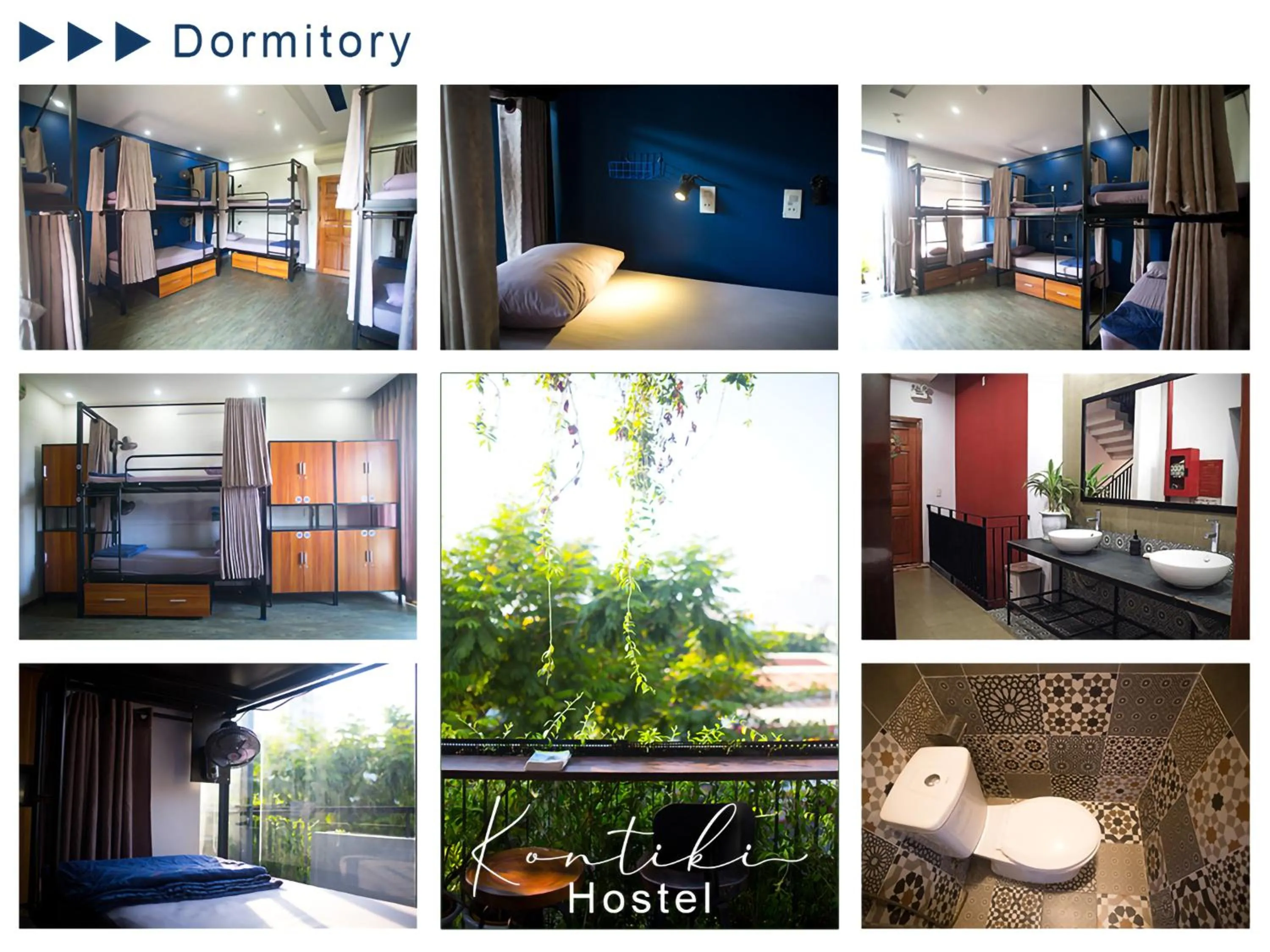 Bed in Kon-Tiki DaNang Hostel