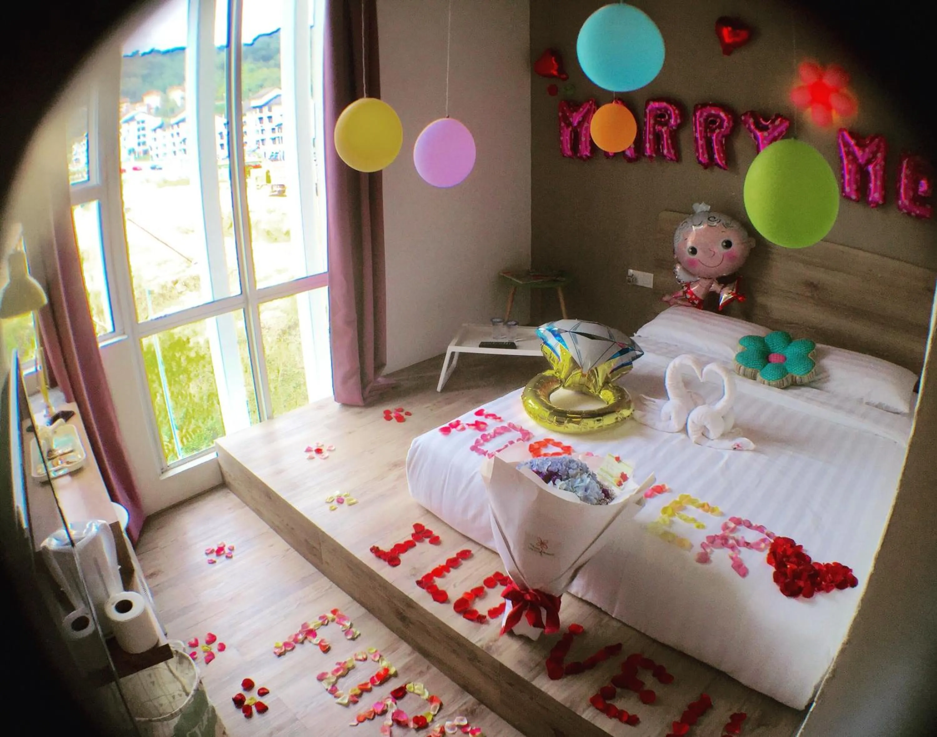 Decorative detail, Bed in Hotel Flora Plus