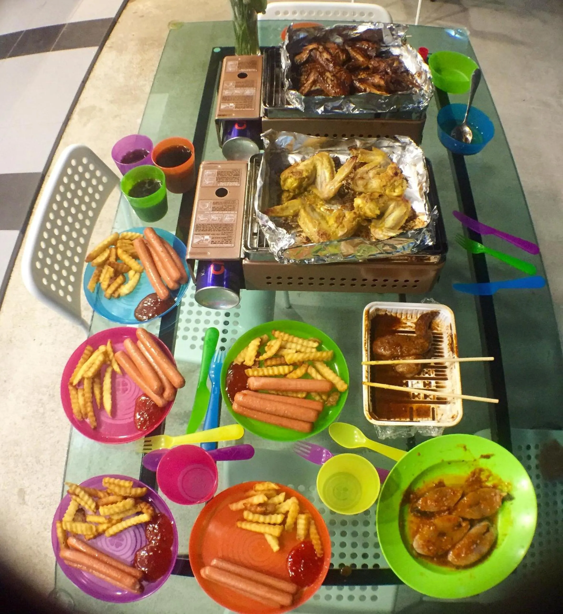 BBQ facilities in Hotel Flora Plus