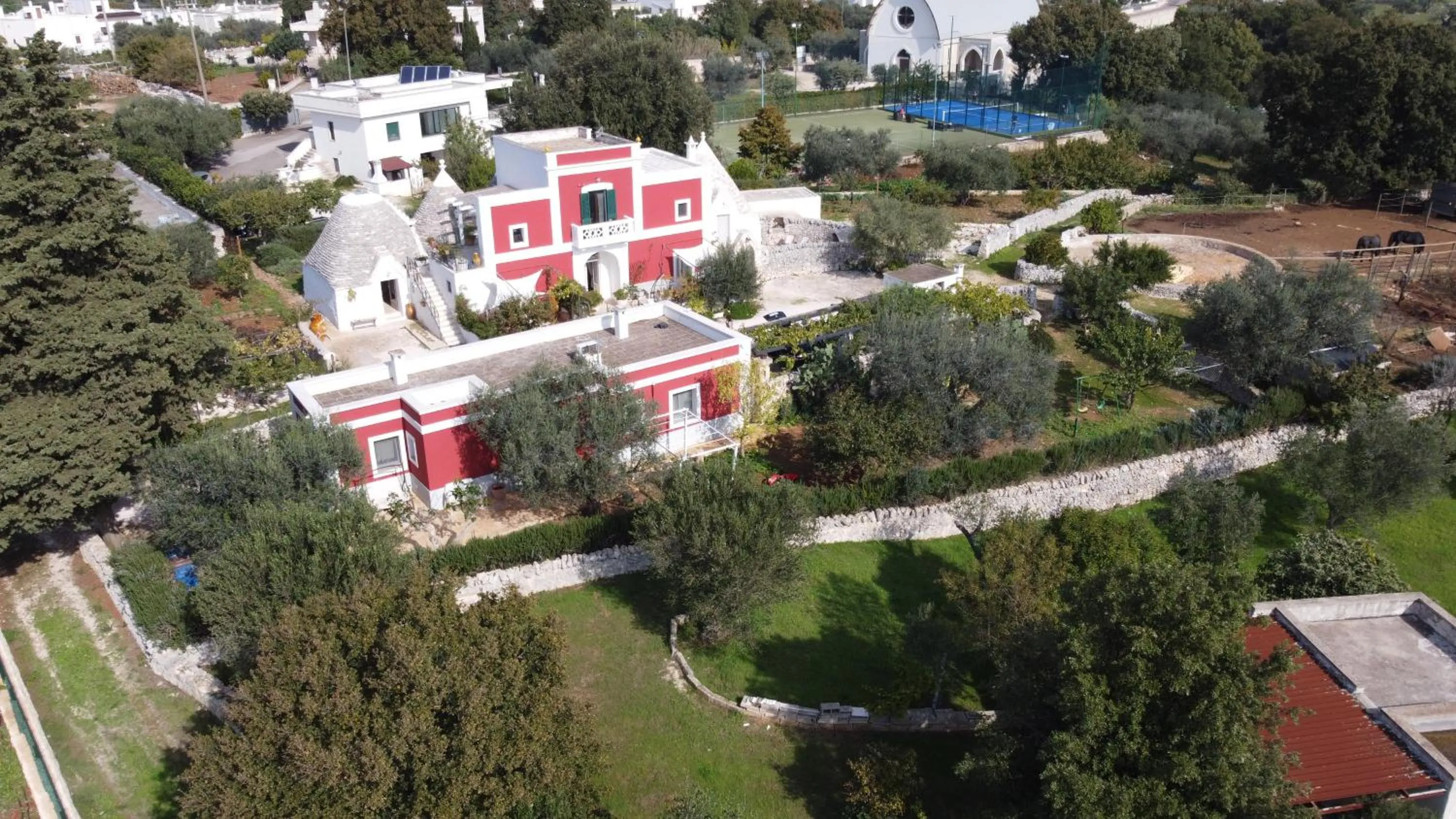 Bird's eye view in Masseria Trulli sull'Aia