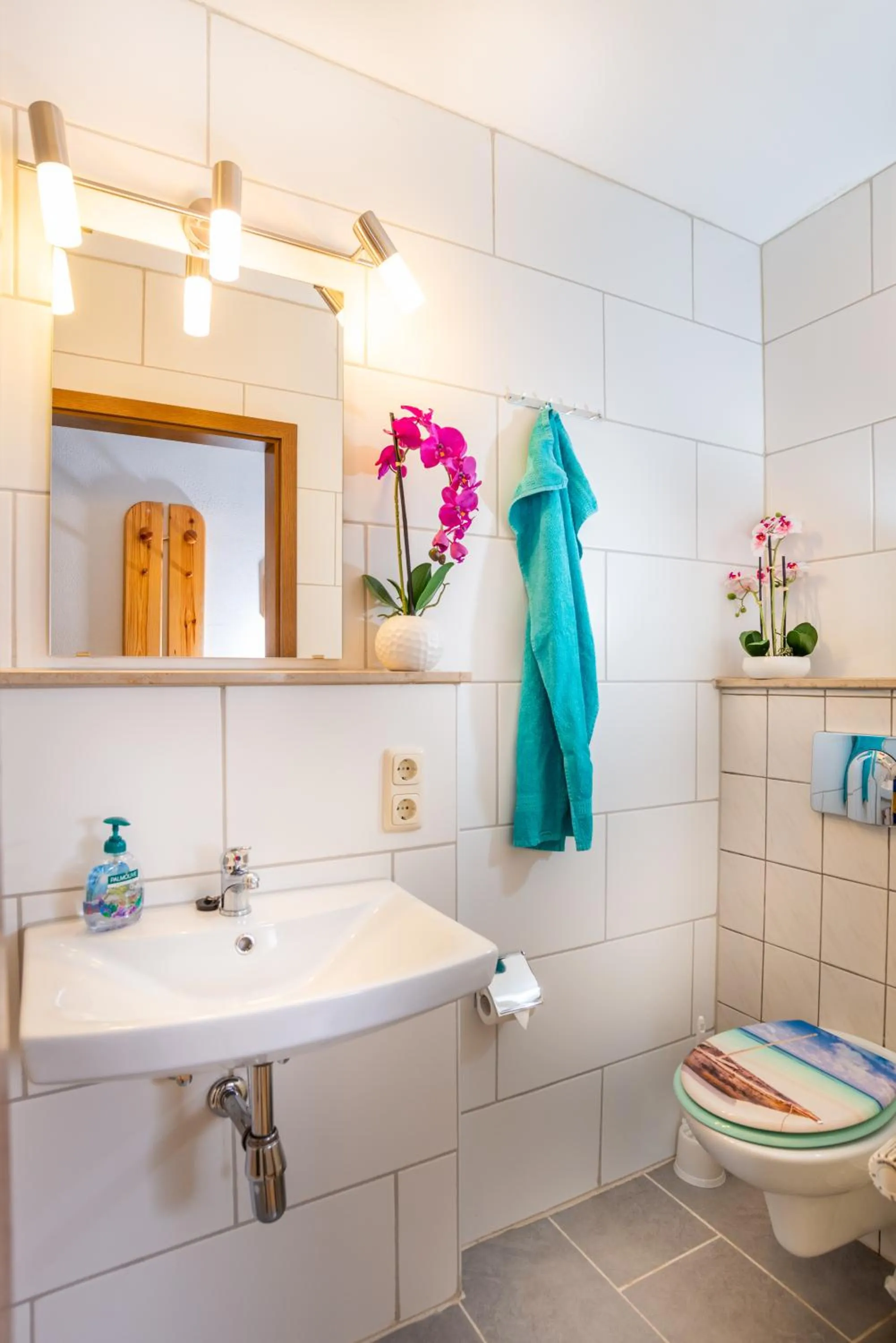 Toilet in Pension Am Weinberg Sächsische Schweiz