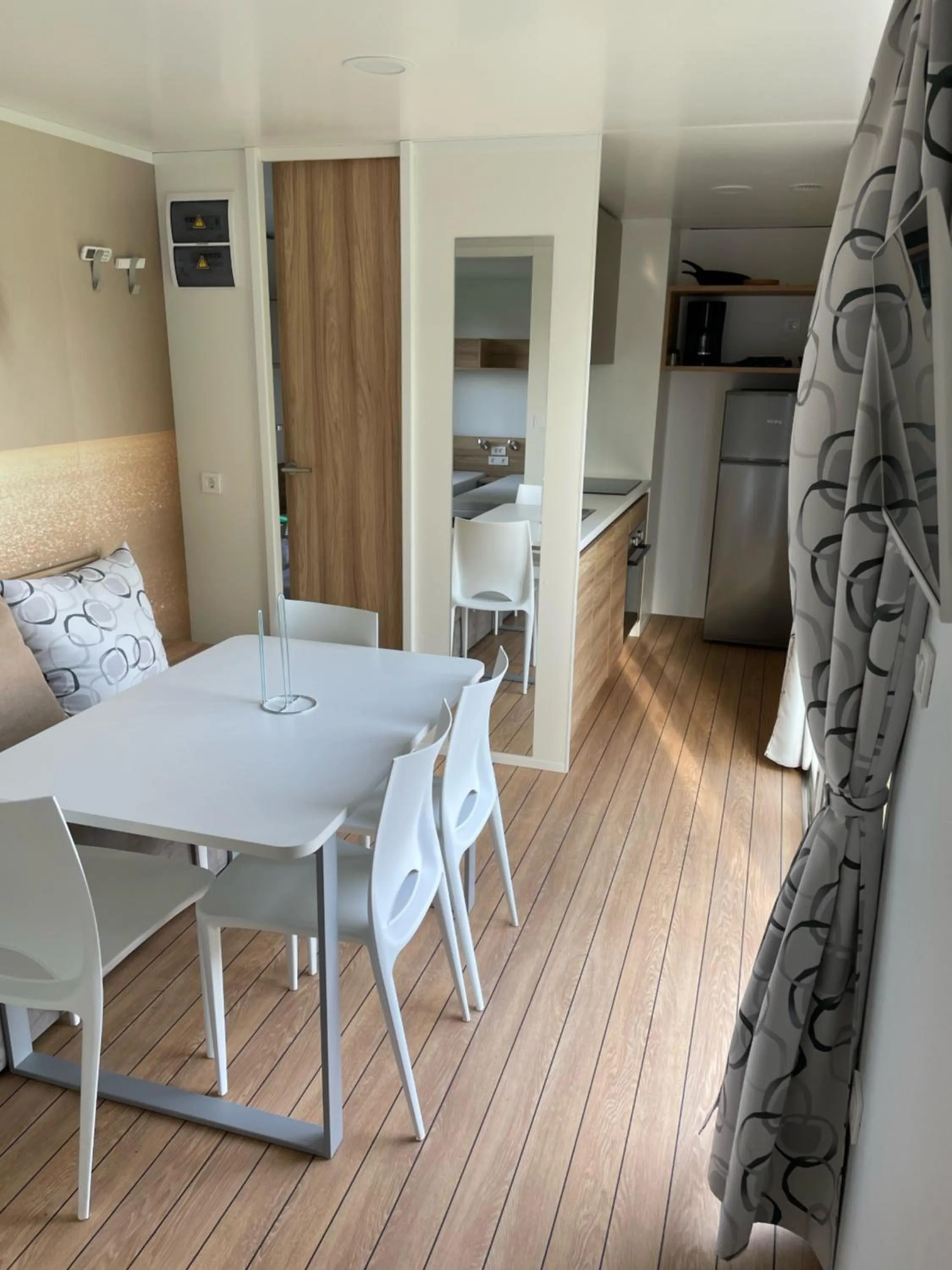 Kitchen or kitchenette in Vorbasse camping