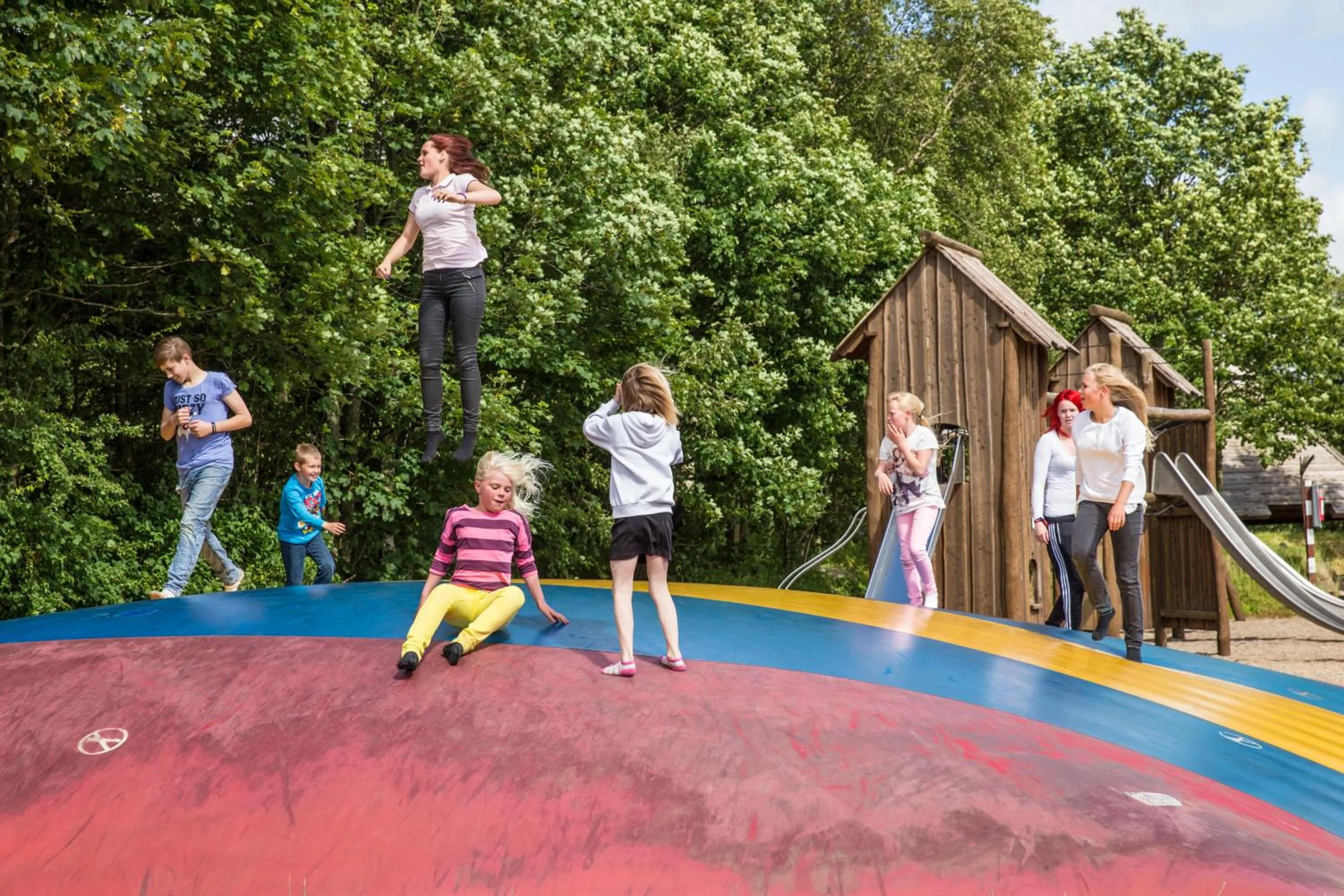 Children play ground in Vorbasse camping