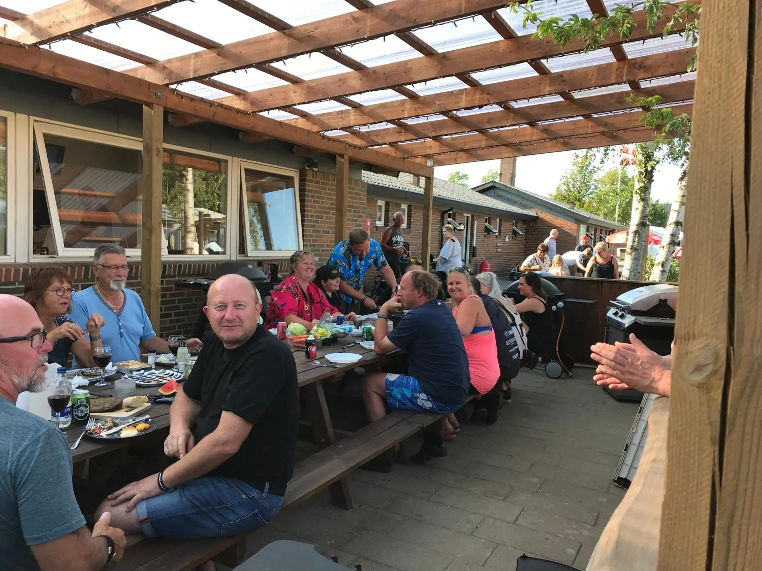 People in Vorbasse camping