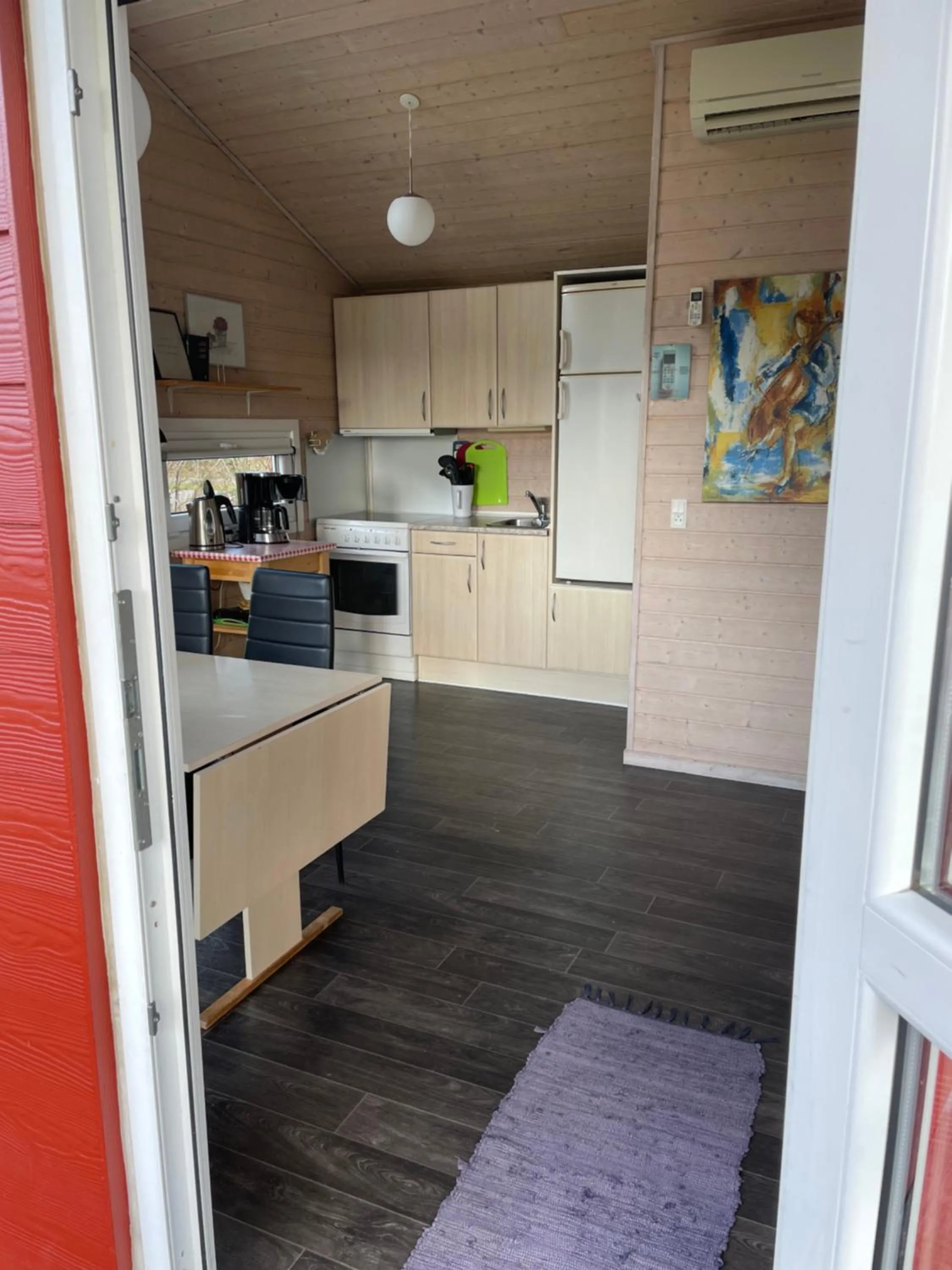 Kitchen or kitchenette in Vorbasse camping