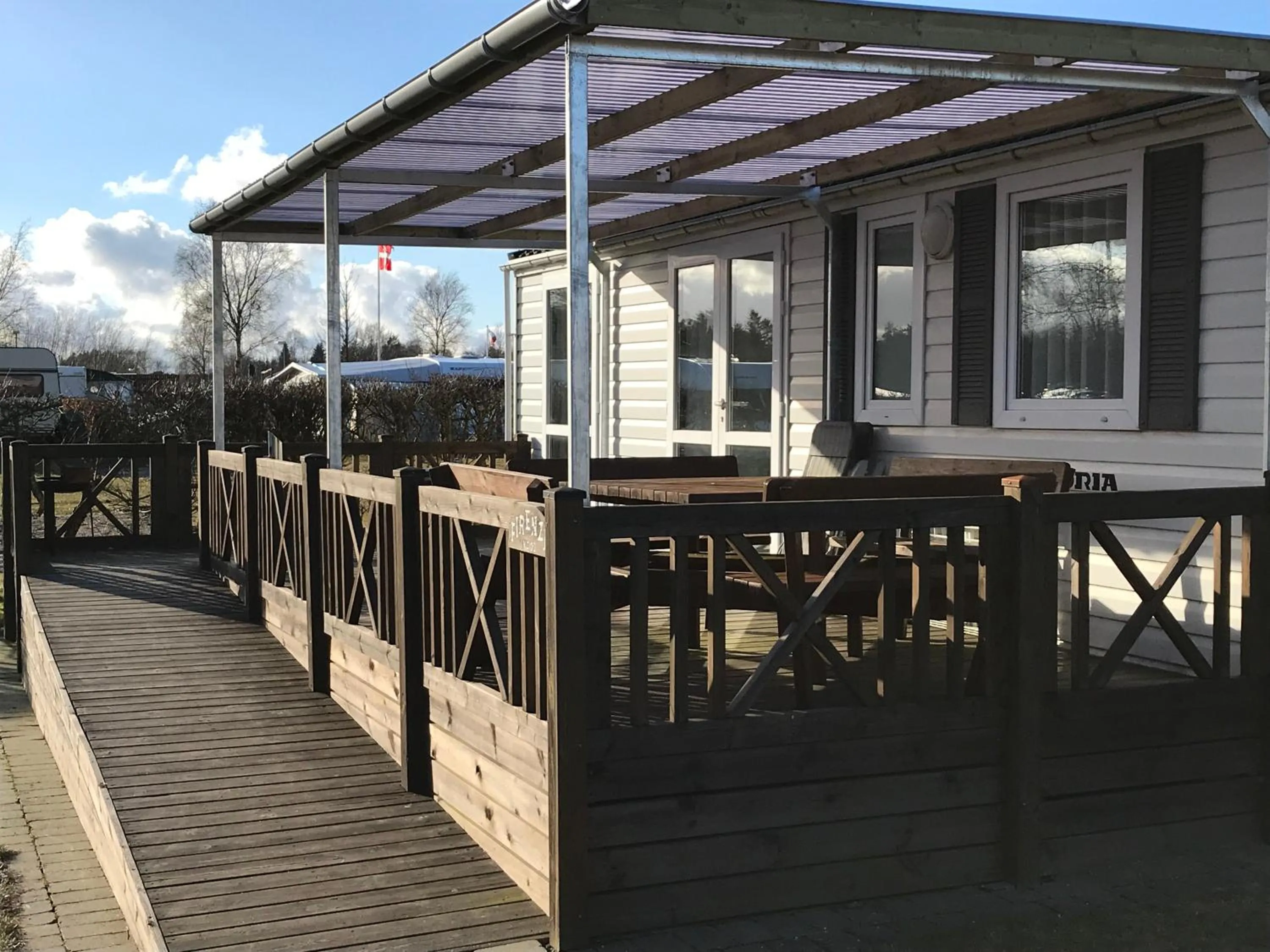 Property building in Vorbasse camping