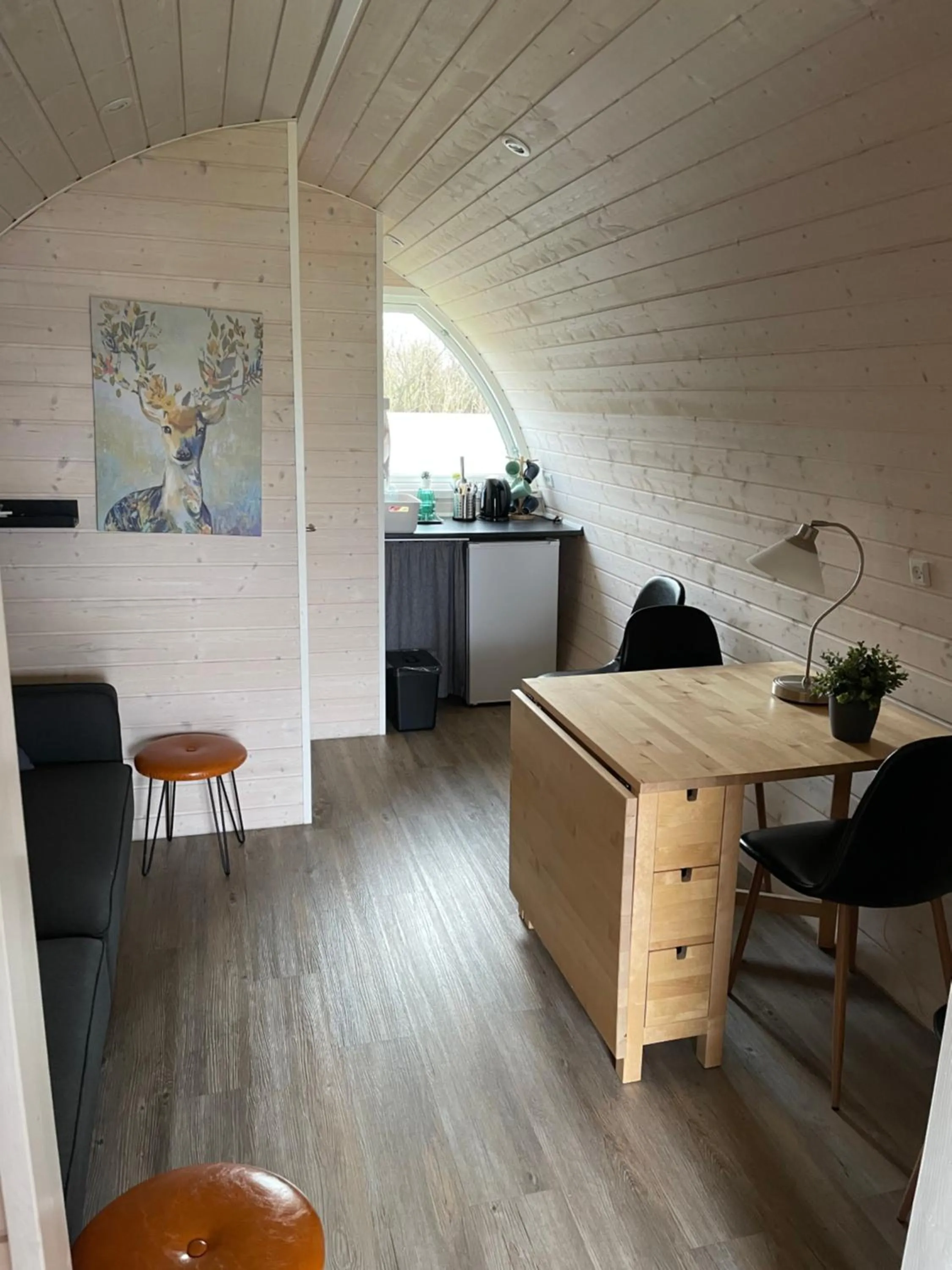 Kitchen or kitchenette in Vorbasse camping