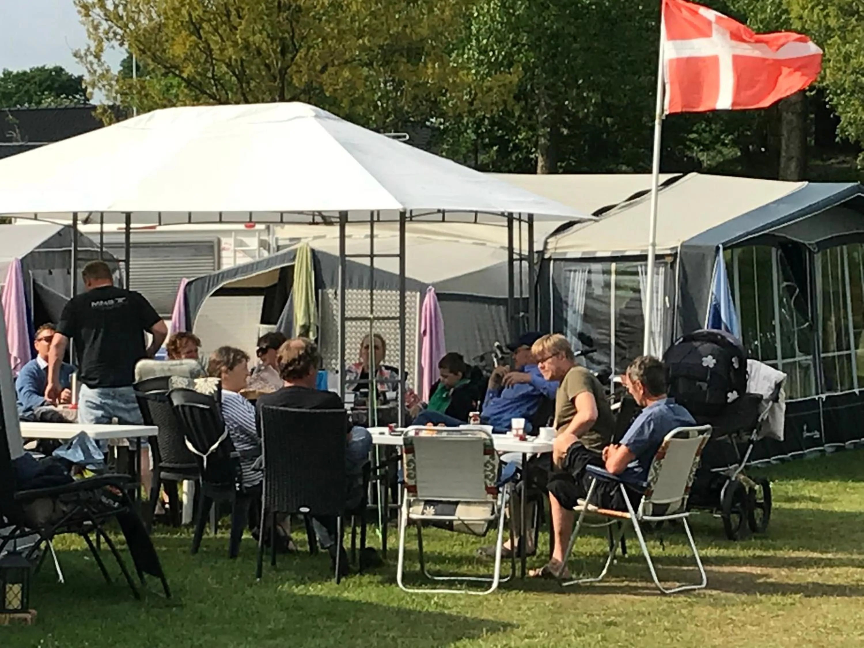 Patio in Vorbasse camping